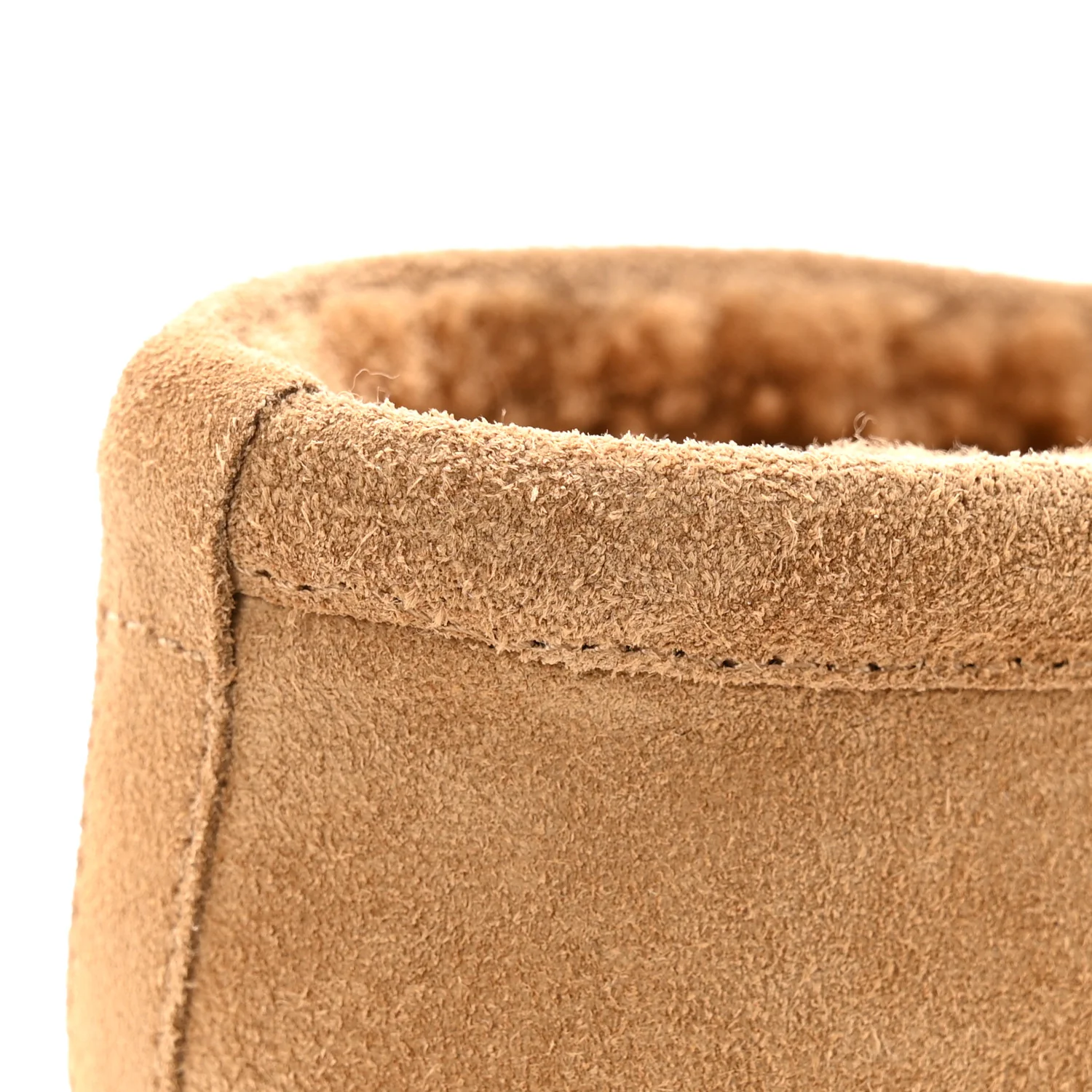 Suede Calfskin CC Loafers 38.5 Dark Beige - Image 11