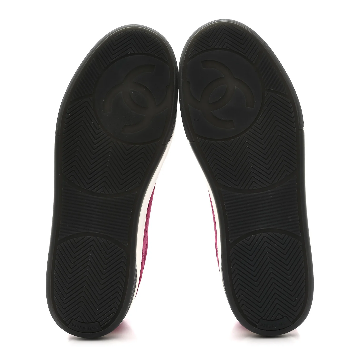 Suede Calfskin Logo Sneakers 41 Dark Pink - Image 6