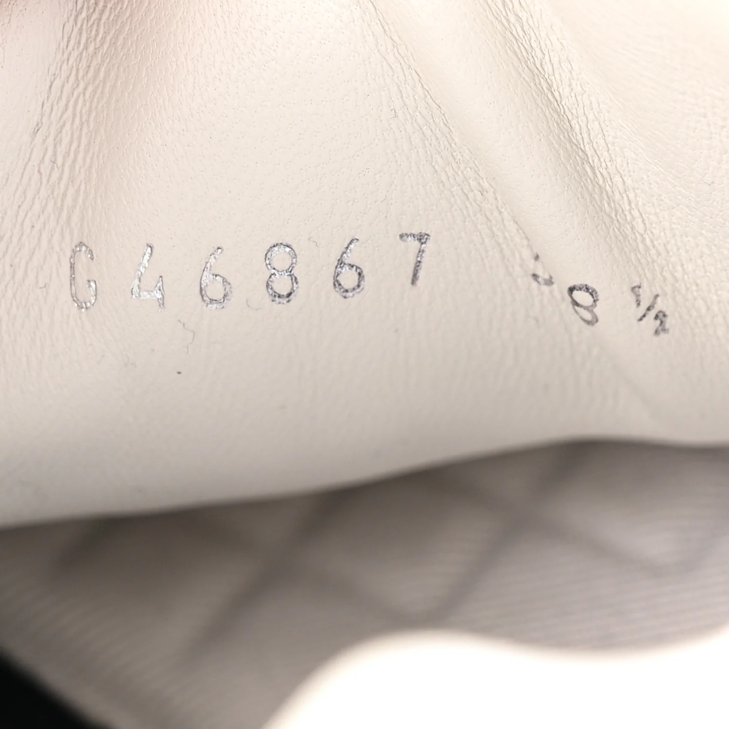 Suede Calfskin Quilted CC Sneakers 38.5 White Black - Image 9