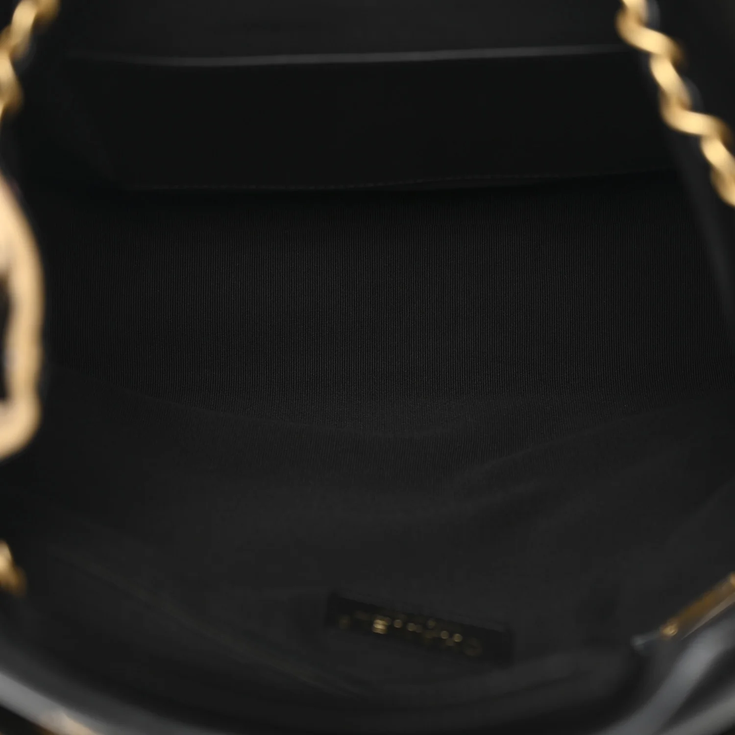 Suede Calfskin Shiny Lambskin Quilted Coco Base Shopping Bag Beige Black - Image 5