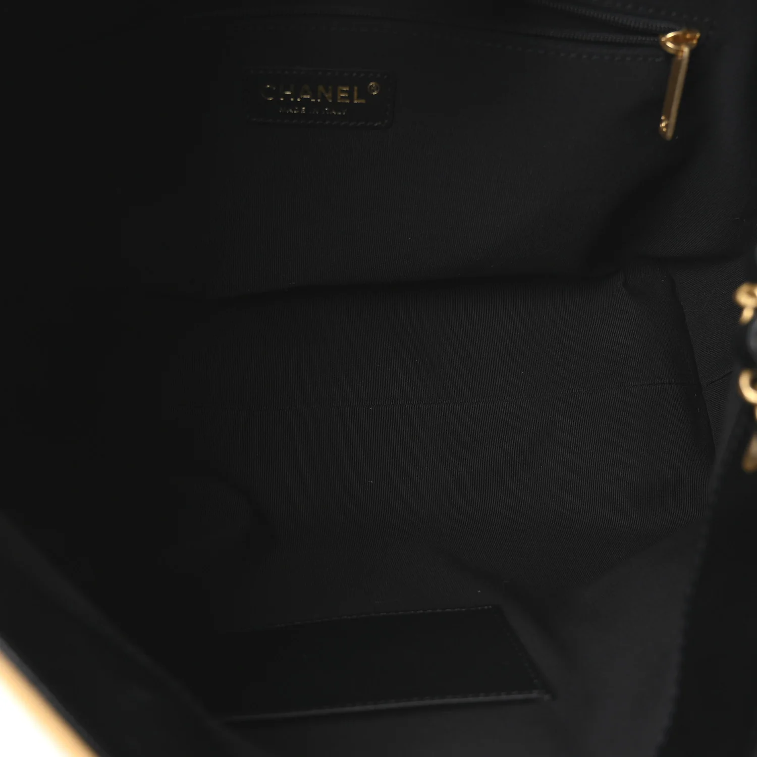 Suede Calfskin Shiny Lambskin Quilted Small Coco Base Shopping Bag Beige Black - Image 5