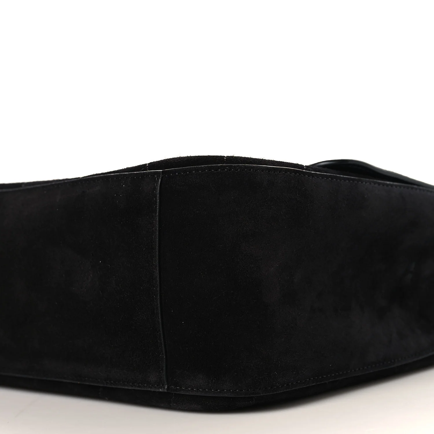 Suede Calfskin Small Souplissimo Maxi Flap Black - Image 20