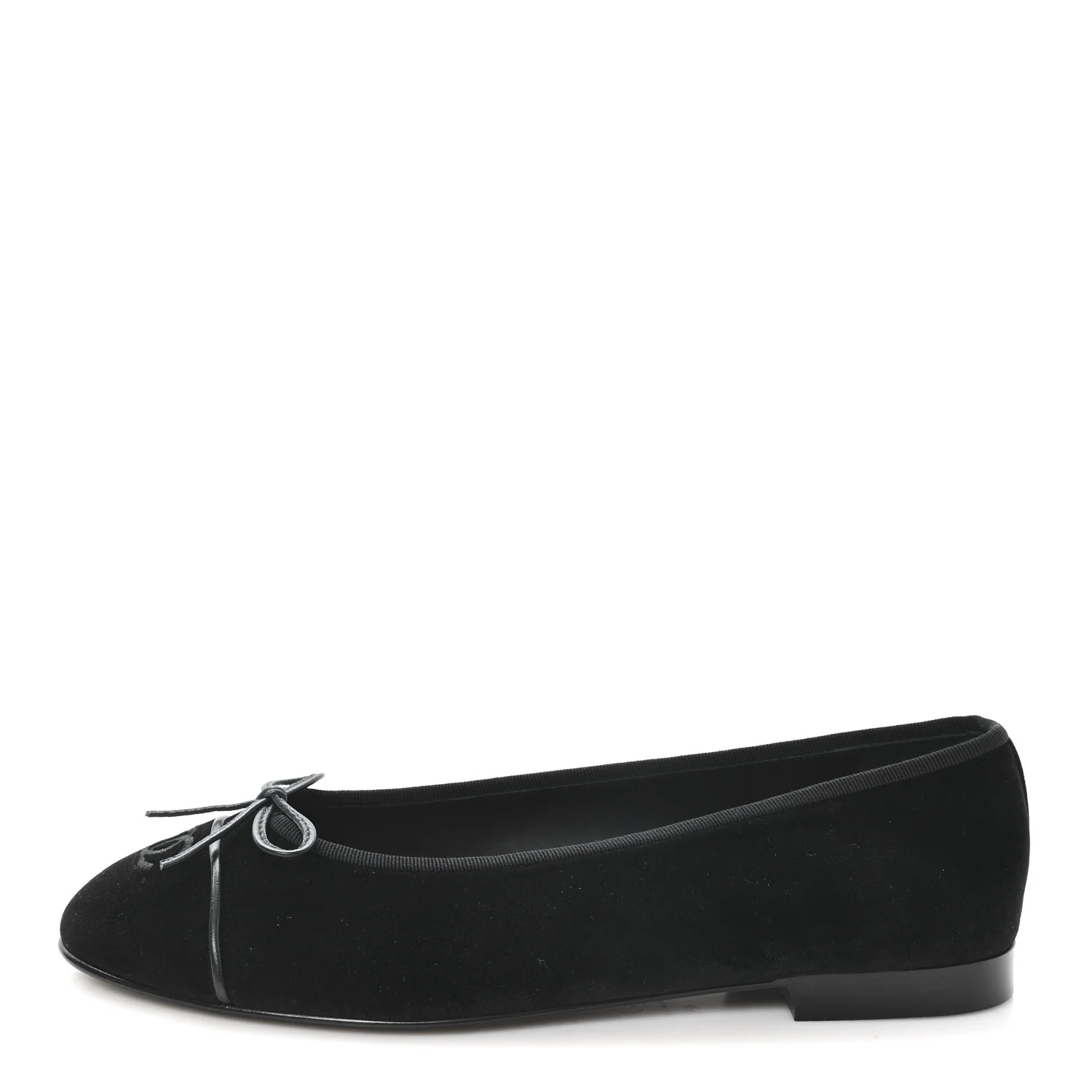 Suede Cap Toe CC Ballerina Flats 41 Black