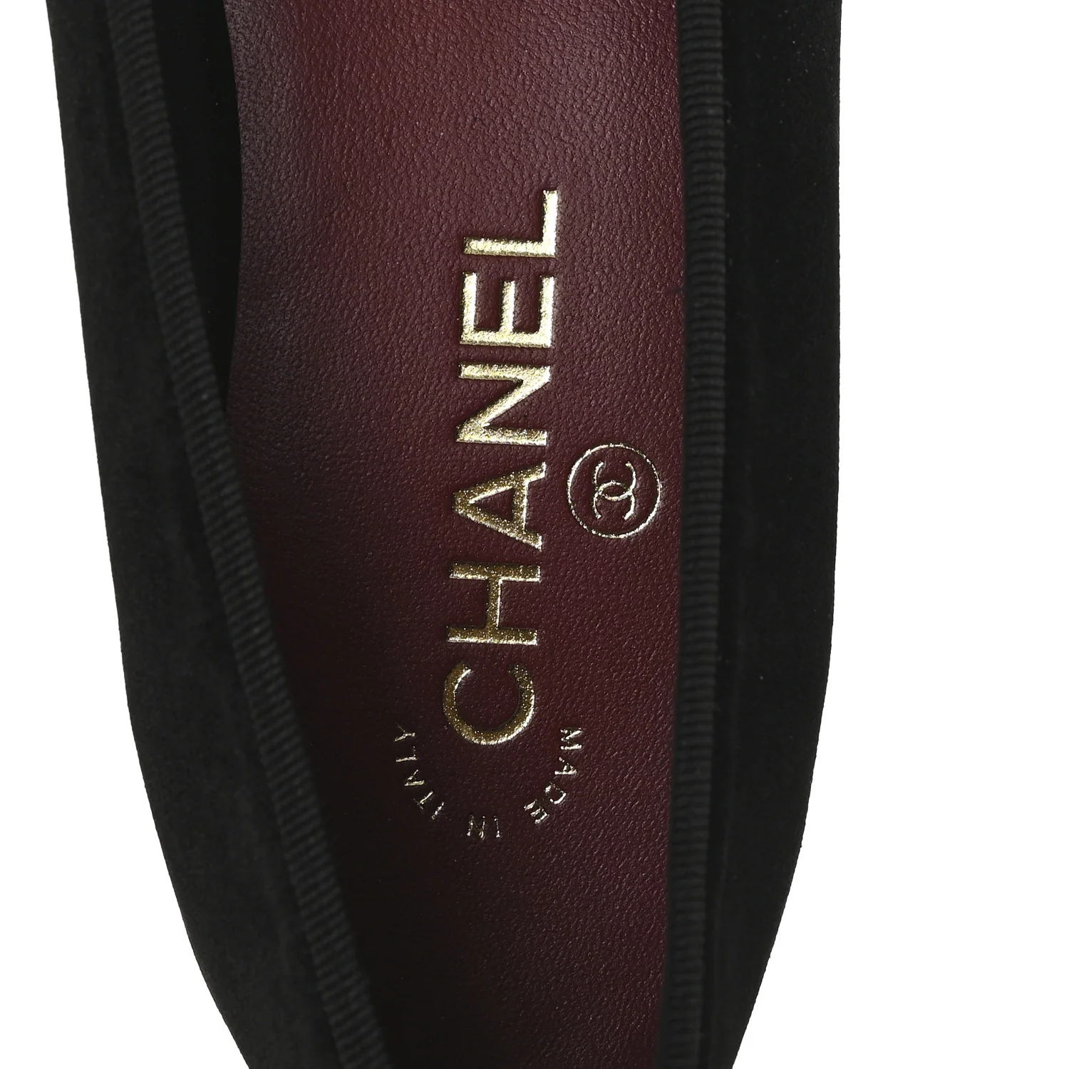 Suede Cap Toe CC Ballerina Flats 41 Black - Image 8
