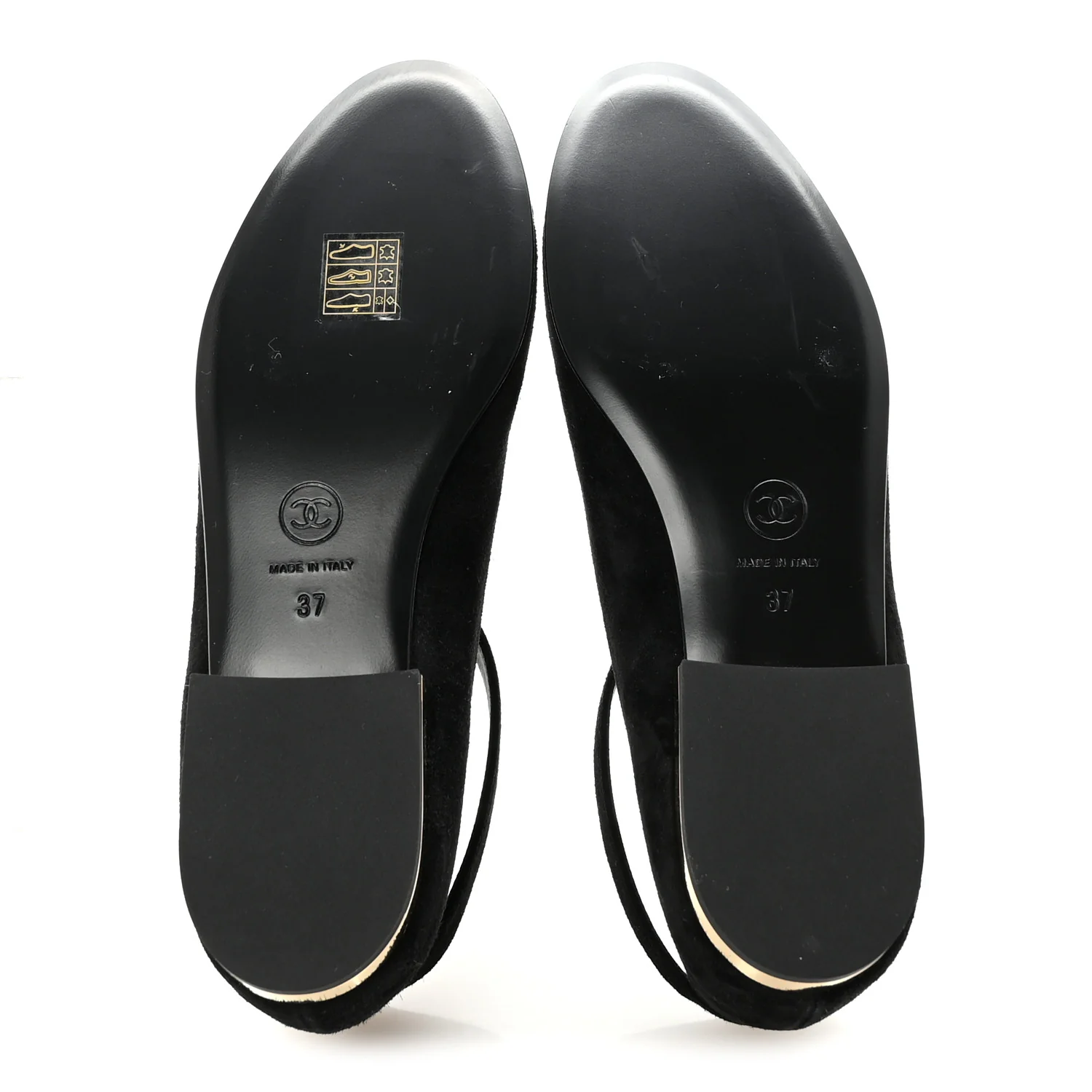 Suede Patent Cap Toe CC Mary Jane Flats 37 Black - Image 6