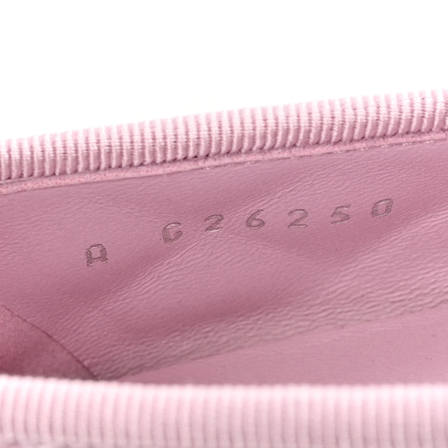Suede Quilted Cap Toe CC Ballerina Flats 36 Light Pink - Image 9