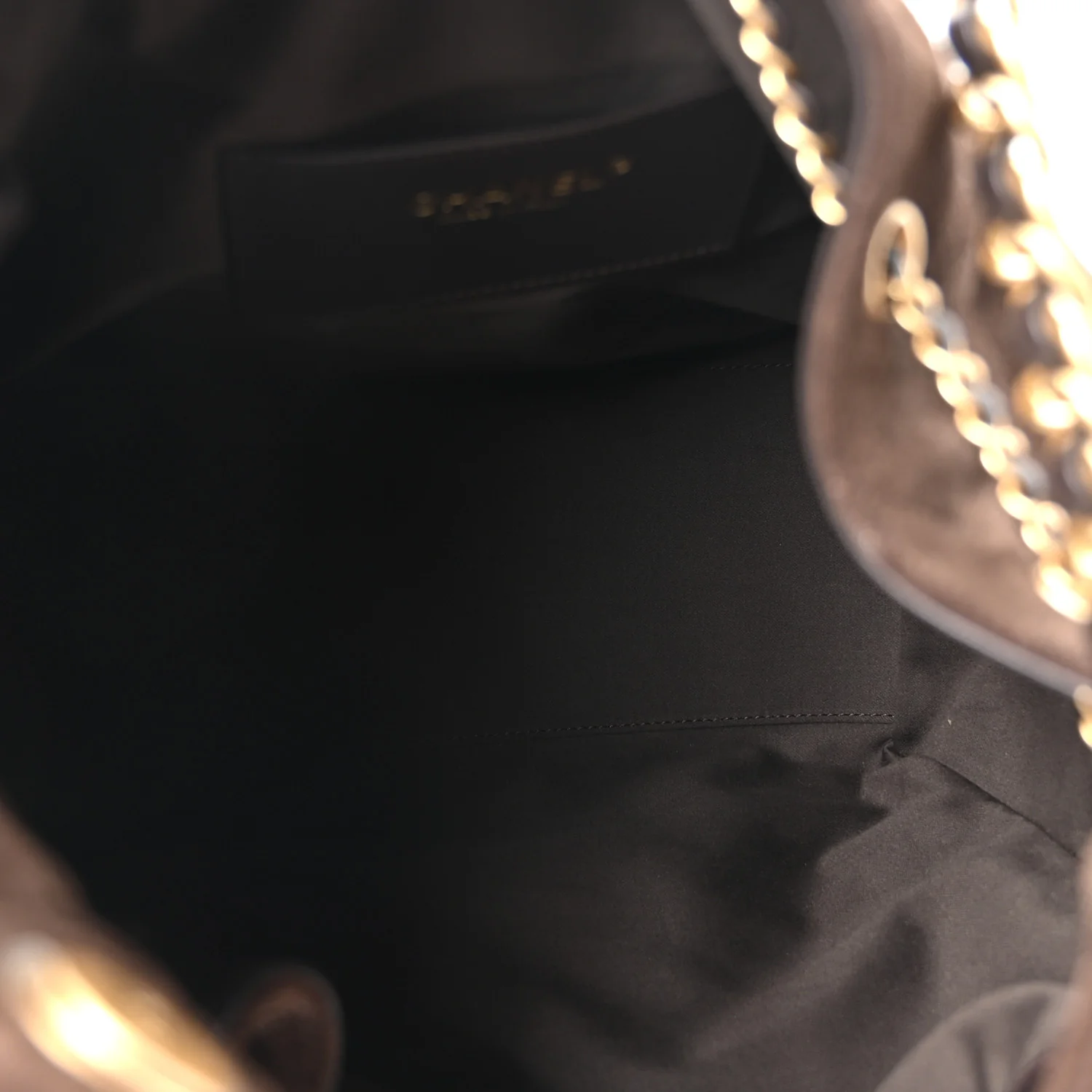 Suede Quilted Medium Chanel 25 Handbag Dark Brown - Image 6