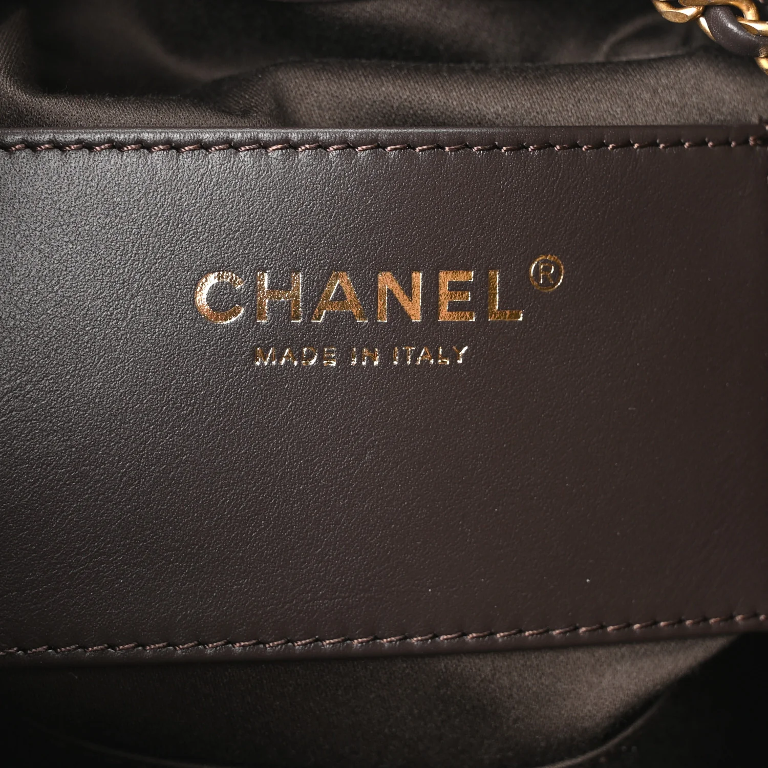 Suede Quilted Mini Chanel 25 Handbag Dark Brown - Image 10