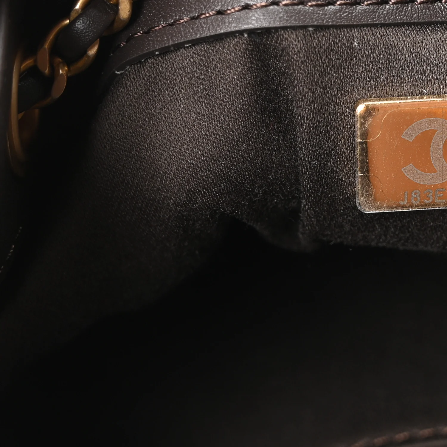 Suede Quilted Mini Chanel 25 Handbag Dark Brown - Image 13