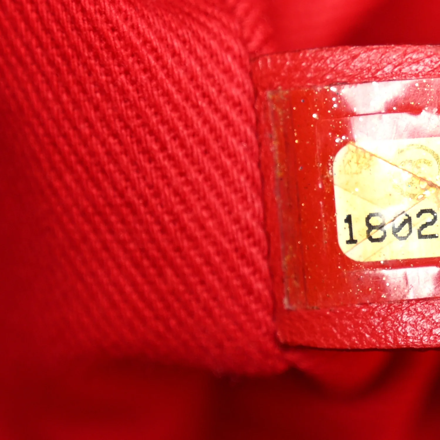 Suede Quilted Whipstitch Flap Red - Image 7