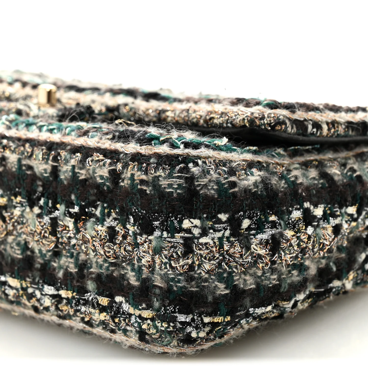 Tweed Braid Medium Flap Turquoise Multicolor - Image 10