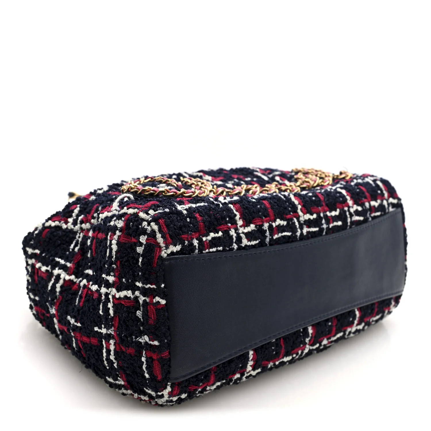 Tweed Calfskin Signe Hobo Navy Multicolor - Image 4