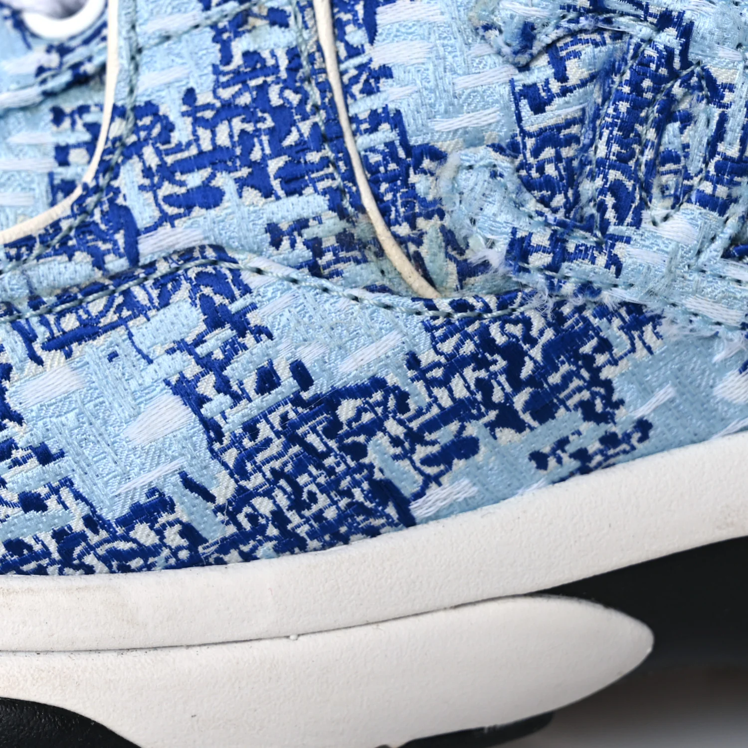 Tweed CC Sneakers 36.5 Blue White - Image 12
