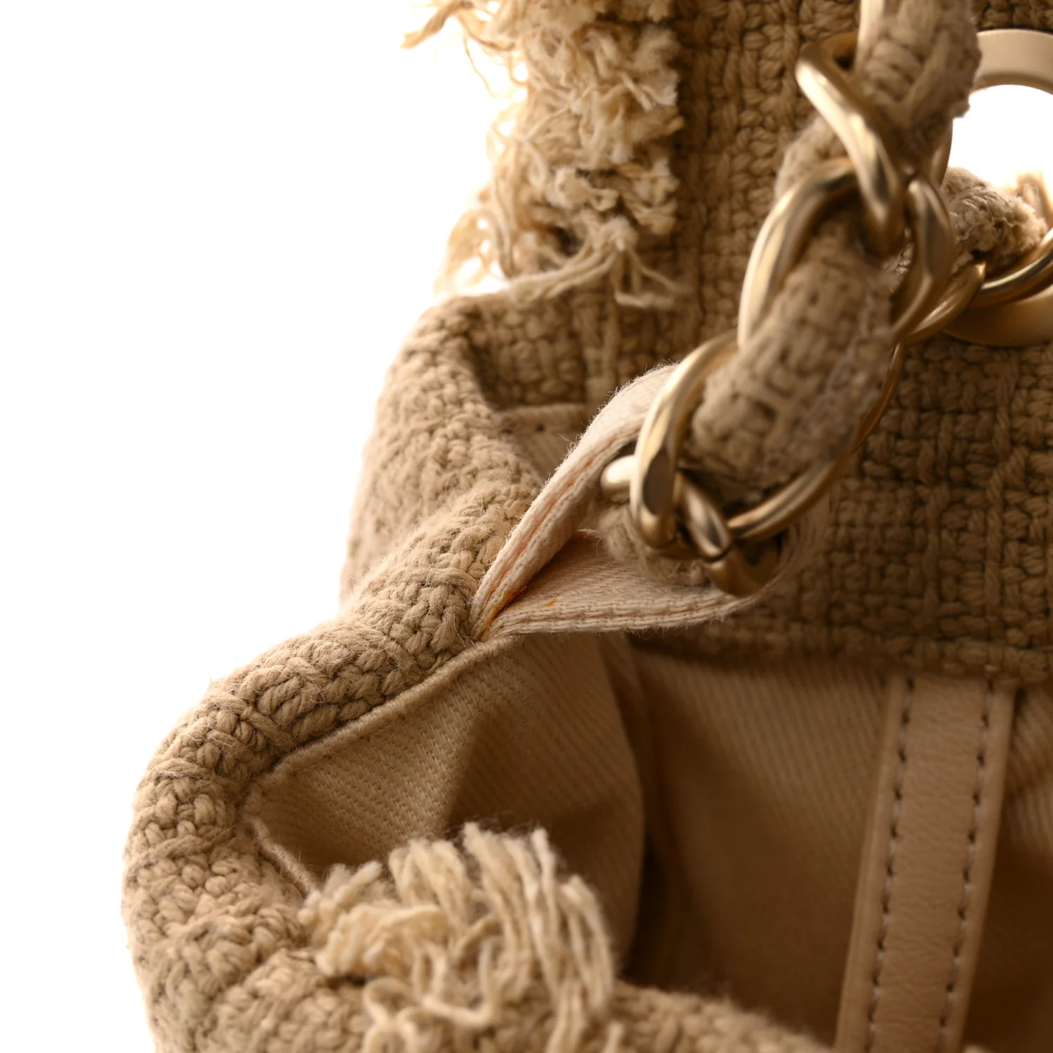 Tweed Nature Flap Dark Beige - Image 11