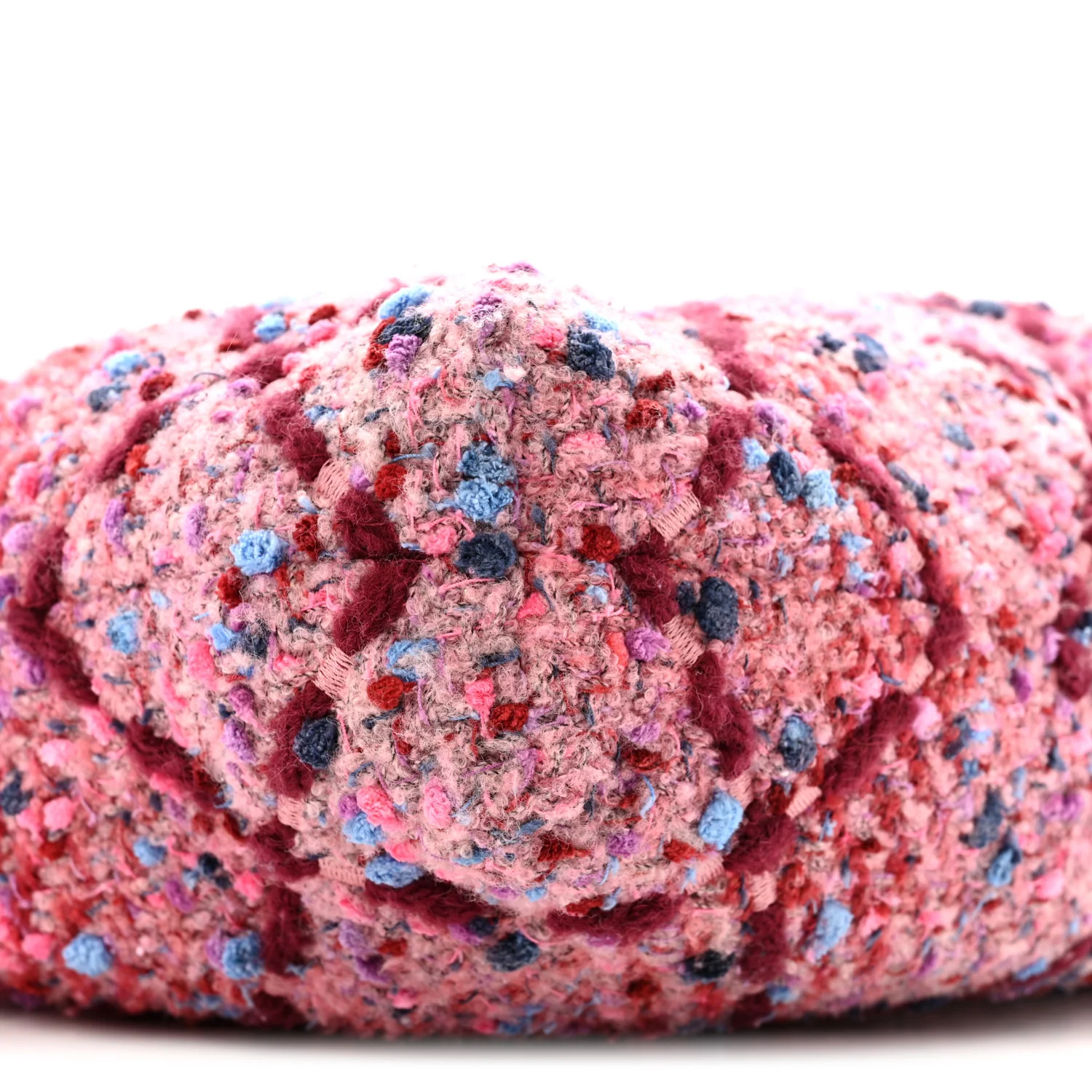 Tweed Quilted Chanel 22 Pink Burgundy - Image 11