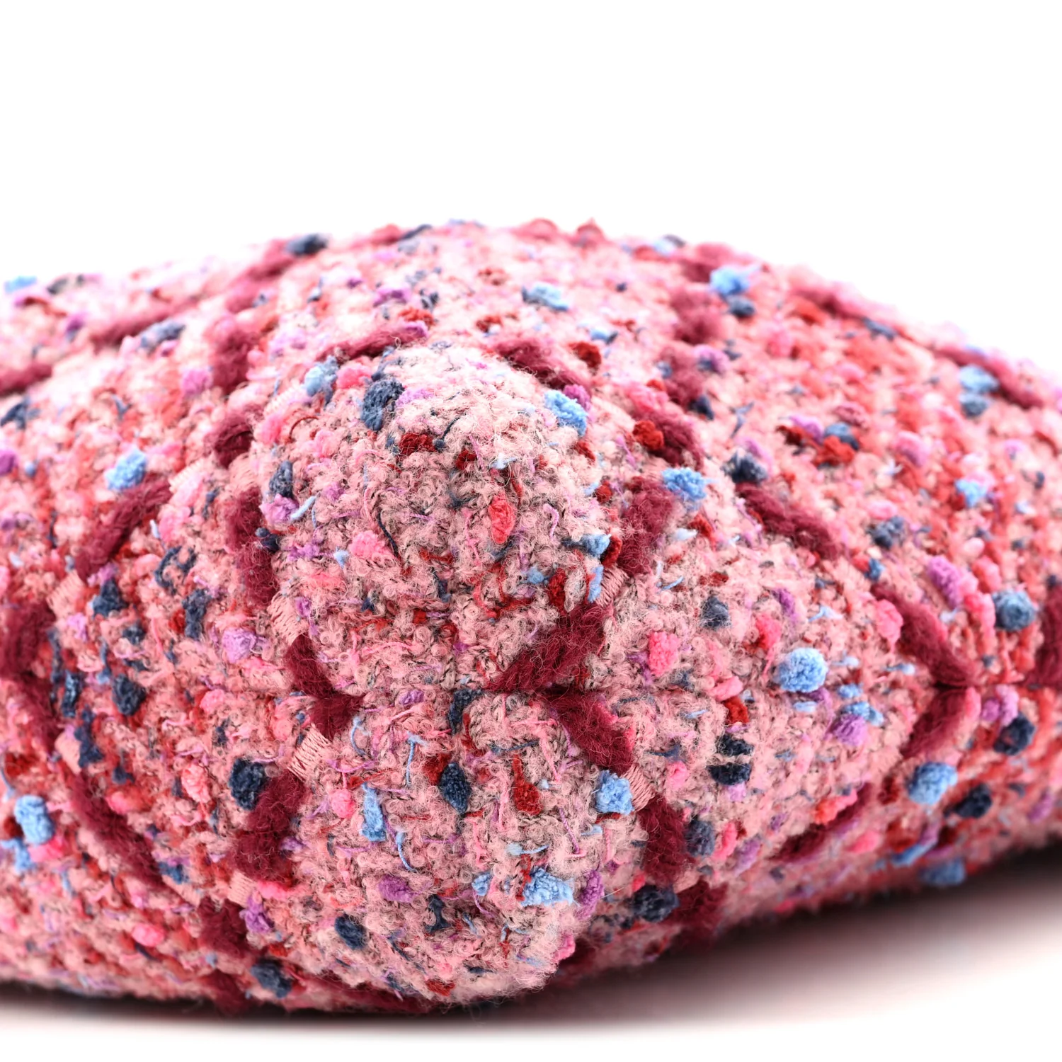 Tweed Quilted Chanel 22 Pink Burgundy - Image 12