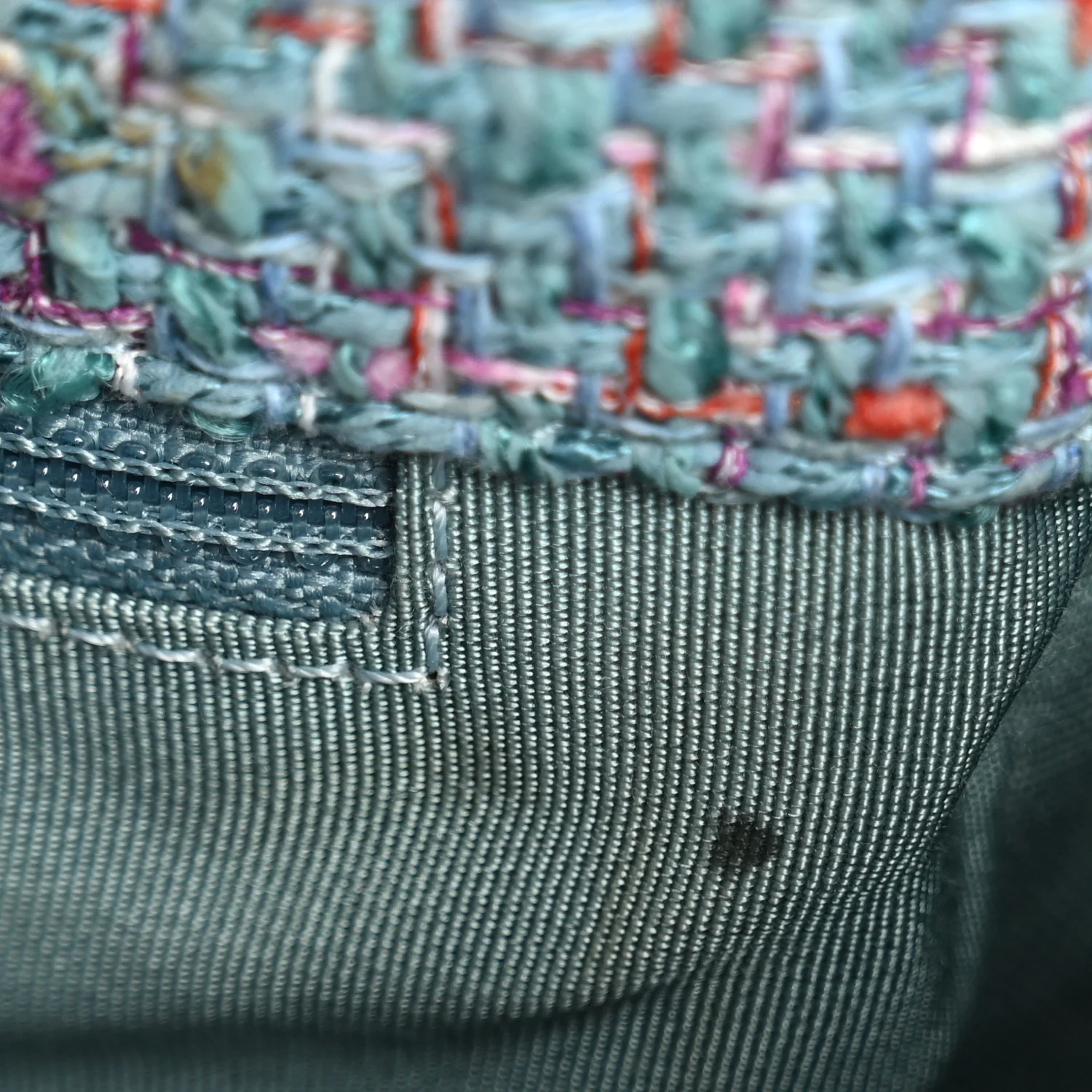 Tweed Quilted Large Chanel 19 Flap Blue Multicolor - Image 12