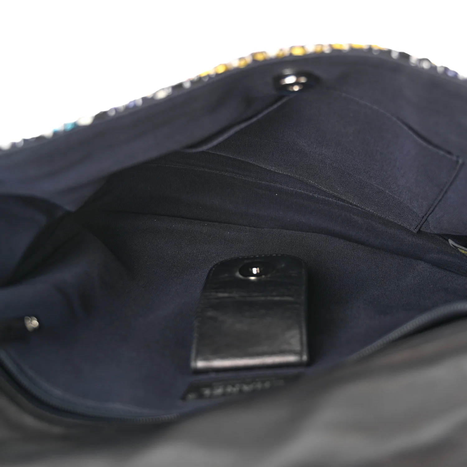 Tweed Small Messenger Flap Navy - Image 5