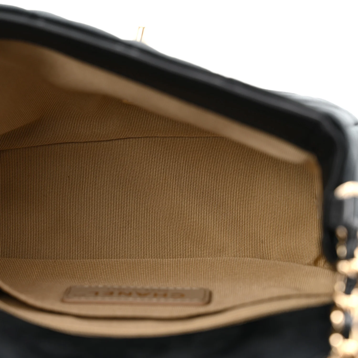 Velvet Quilted Mini Square Pearl Crush Flap Black - Image 5