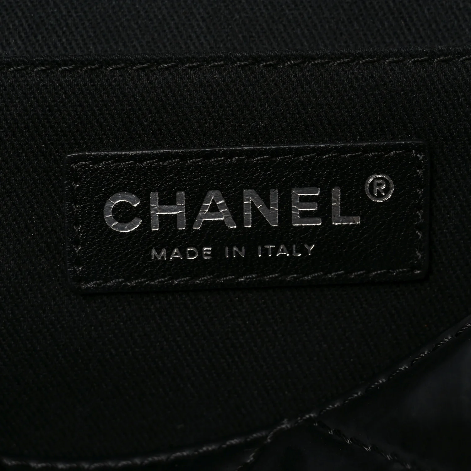 Vinyl Quilted In the Business Flap Bag Black - Image 6