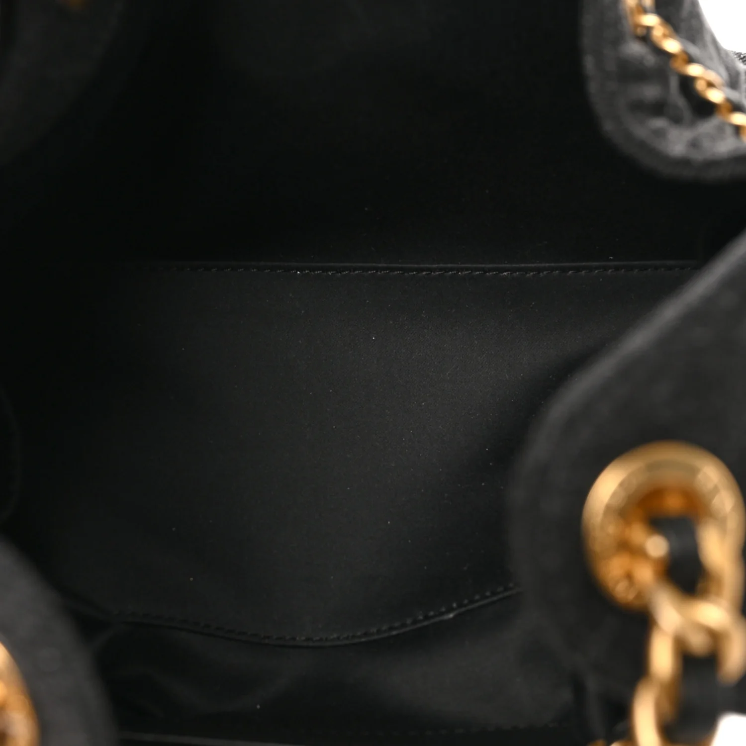Washed Denim Quilted Small Chanel 25 Handbag Black - Image 5