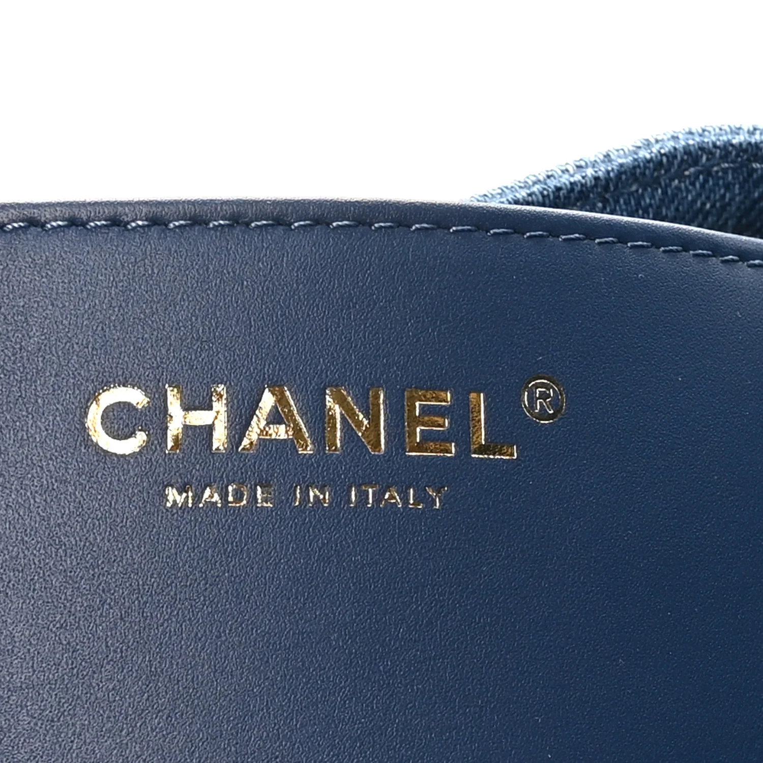 Washed Denim Quilted Small Chanel 25 Handbag Blue - Image 7