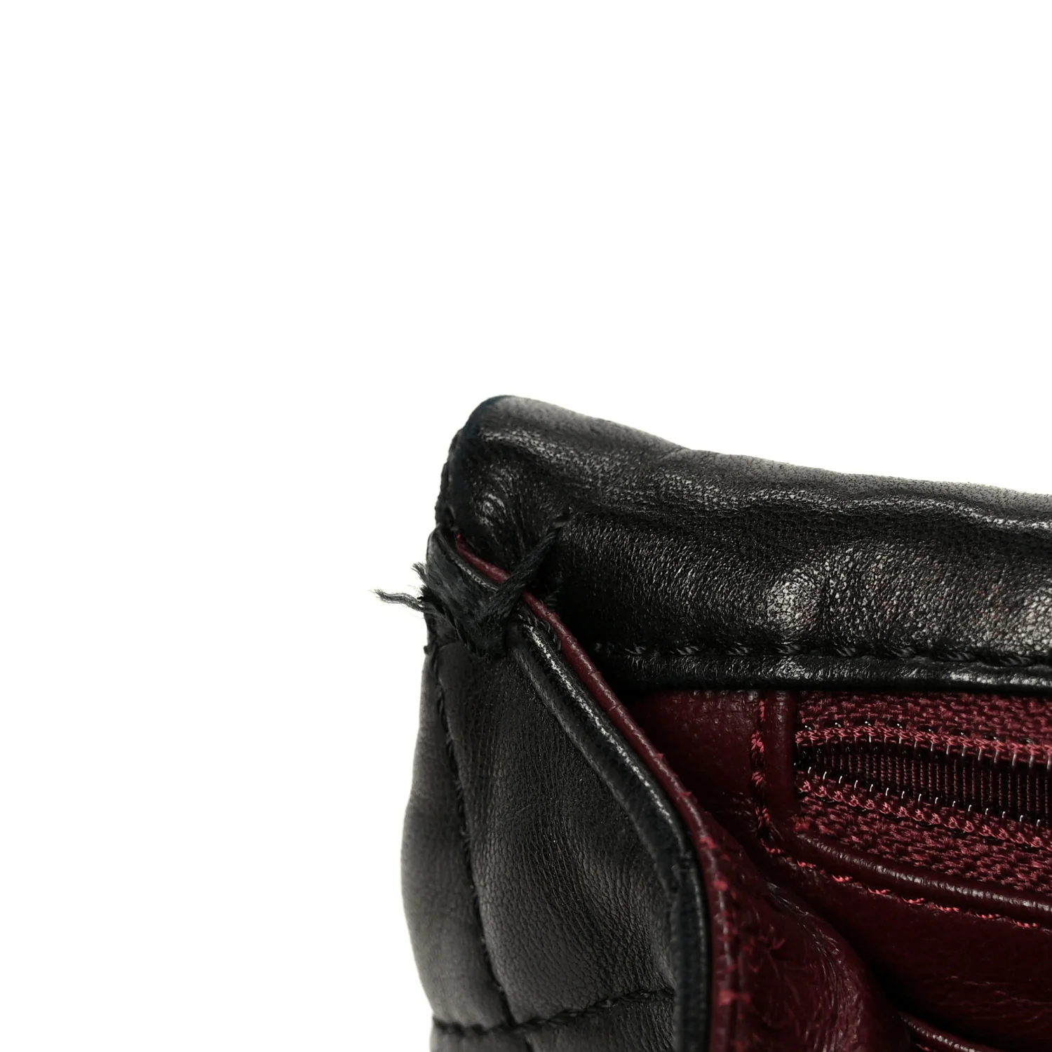 Washed Lambskin Quilted Maxi Single Flap Black - Image 12
