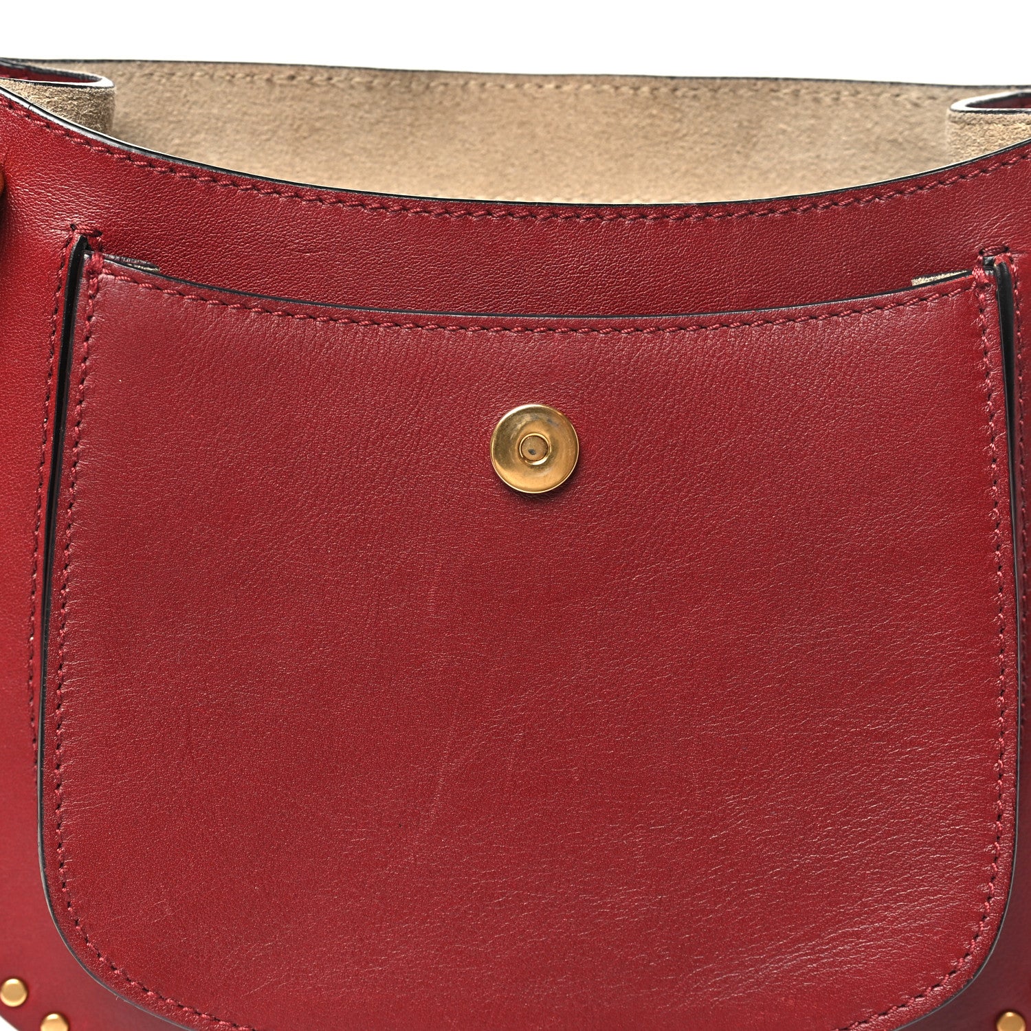 Calfskin Braided Small Hudson Shoulder Bag Sienna Red - Image 10