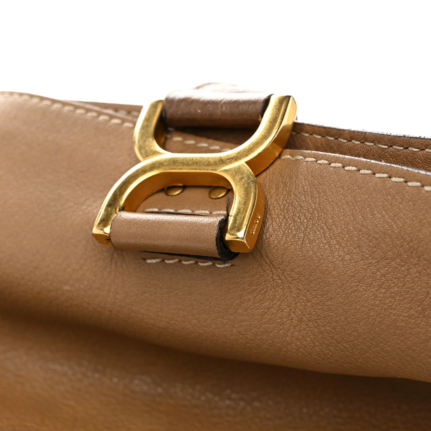 Calfskin Large New Marcie Tote Nut - Image 13