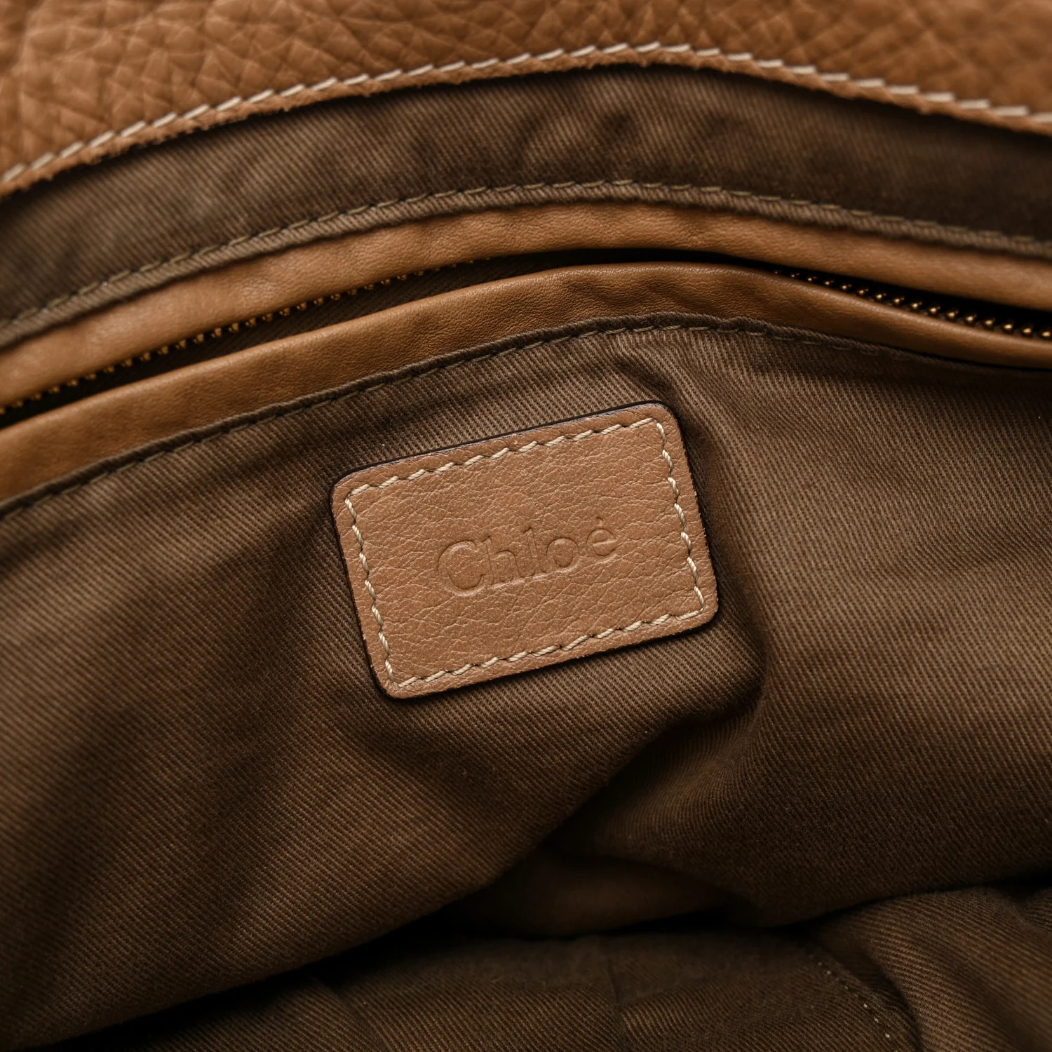 Calfskin Large New Marcie Tote Nut - Image 6