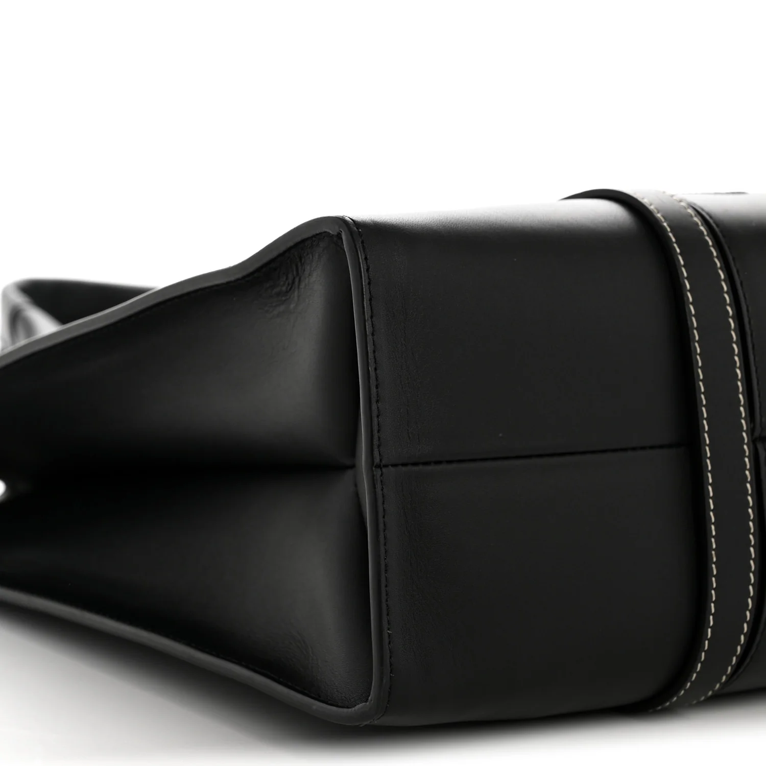 Calfskin Large Woody Tote Black - Image 9