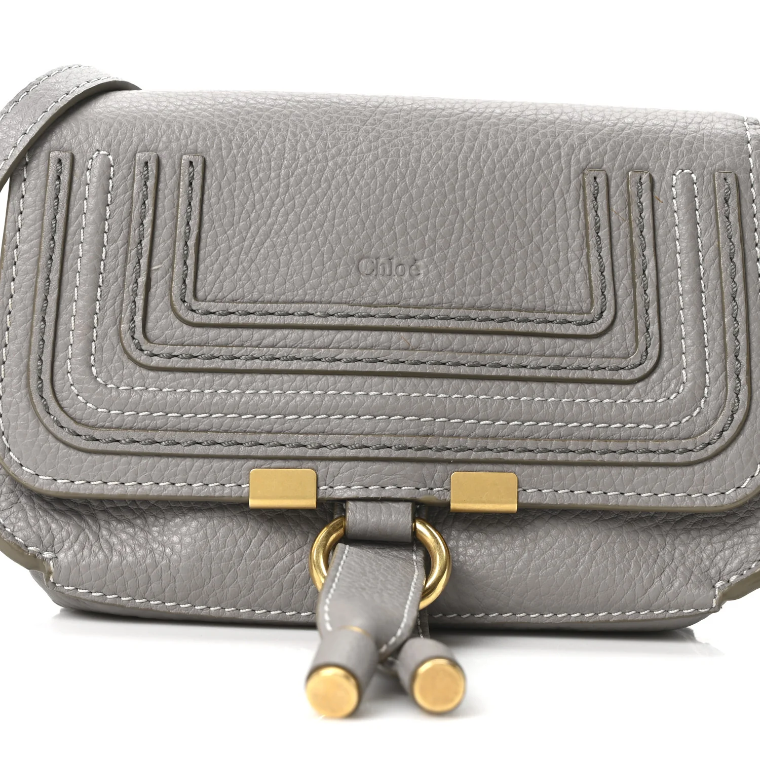 Calfskin Marcie Convertible Belt Bag Cashmere Grey - Image 9