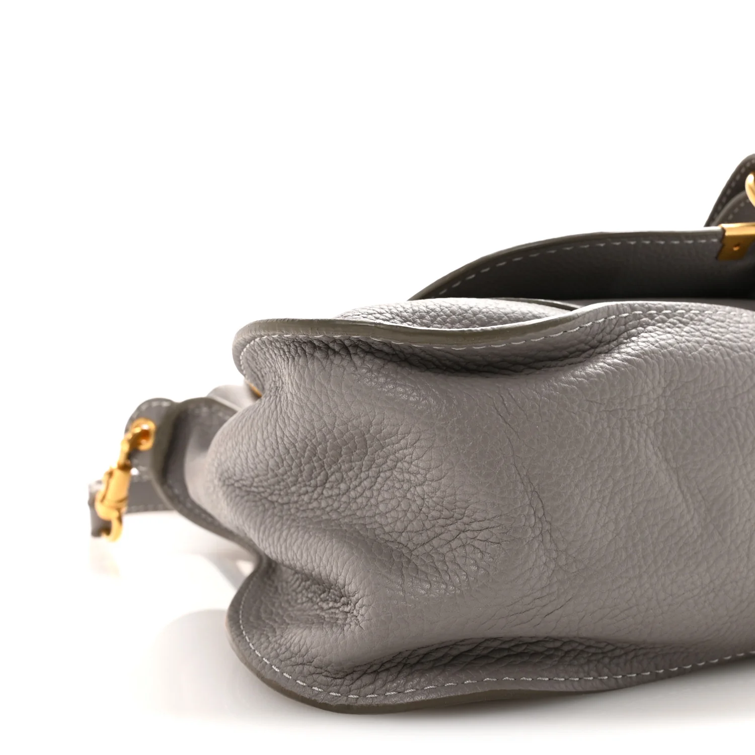 Calfskin Medium Marcie Satchel Cashmere Grey - Image 8