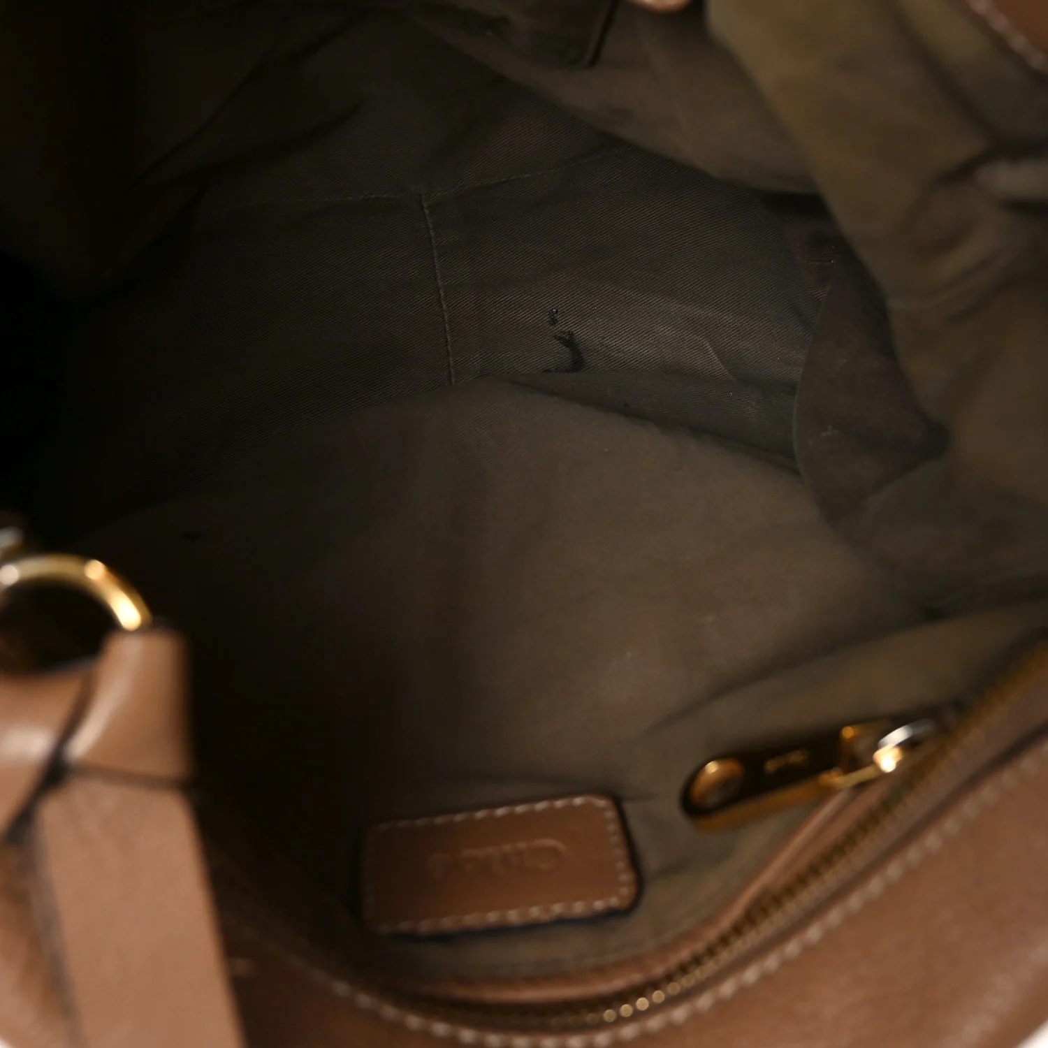 Calfskin Medium Marcie Satchel Desert Taupe - Image 4