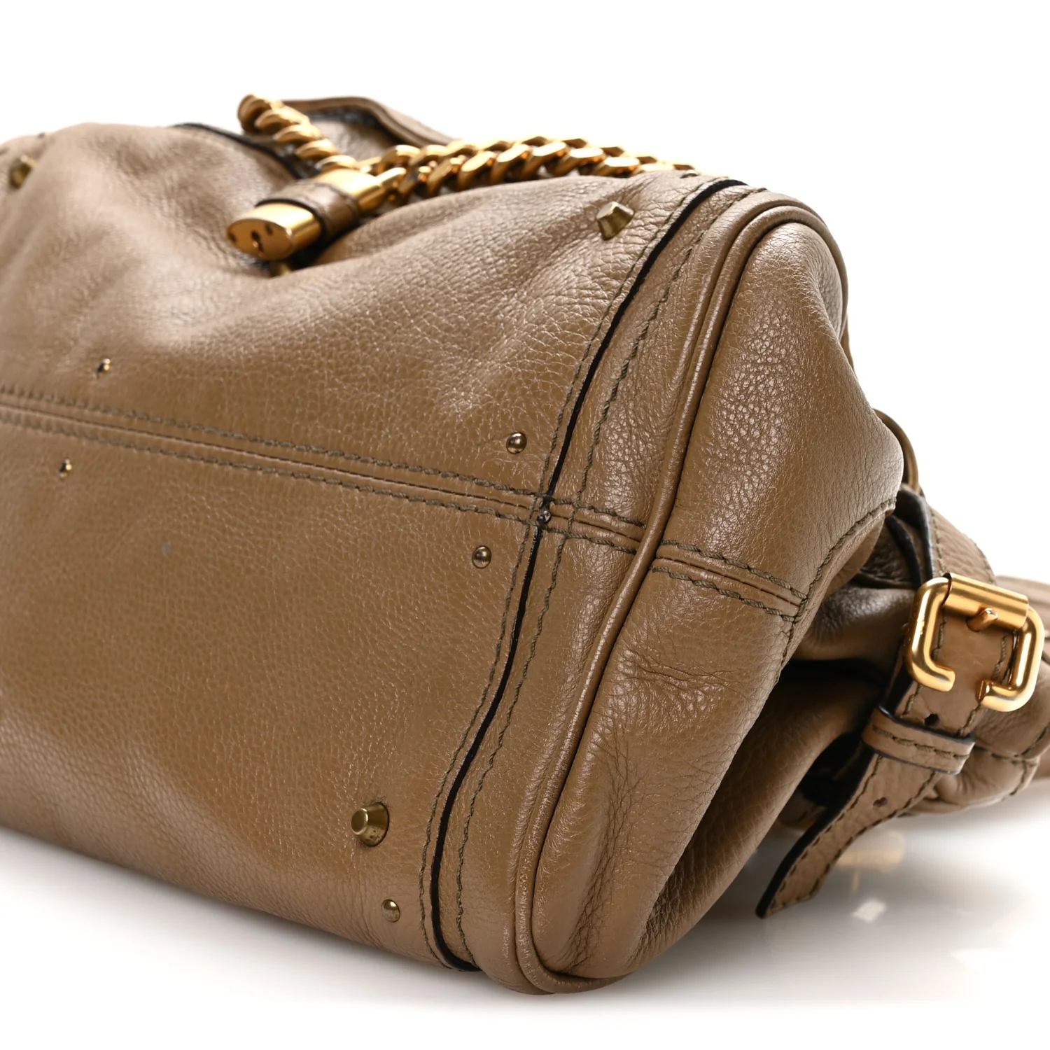 Calfskin Medium Paddington Capsule Satchel Elephant - Image 10
