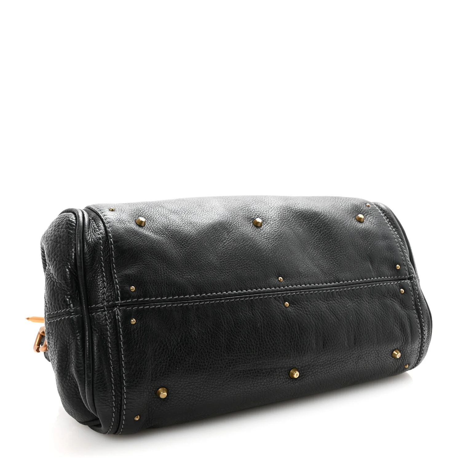 Calfskin Medium Paddington Satchel Black - Image 4