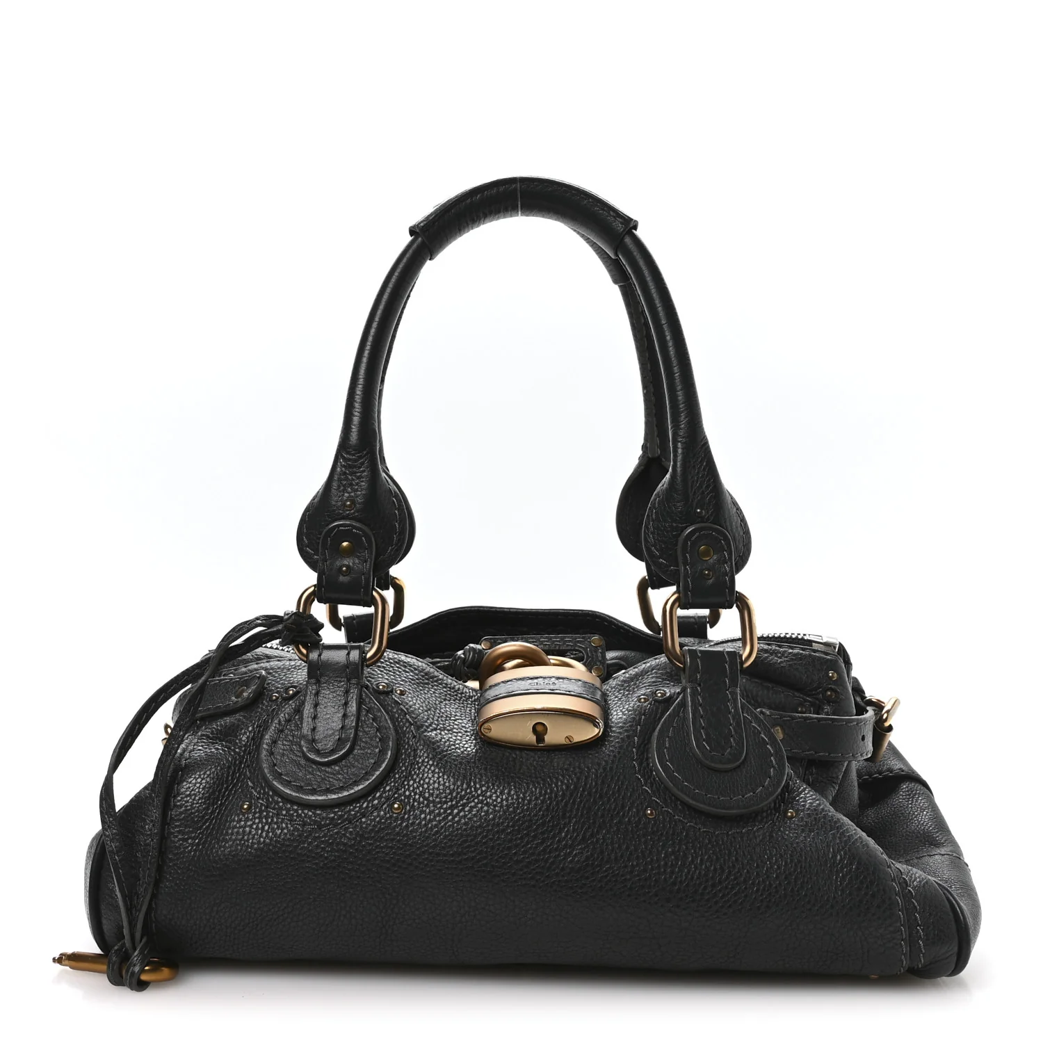 Calfskin Medium Paddington Satchel Bleu Nuit
