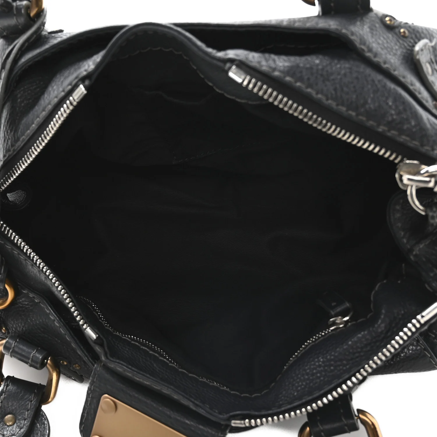 Calfskin Medium Paddington Satchel Bleu Nuit - Image 5