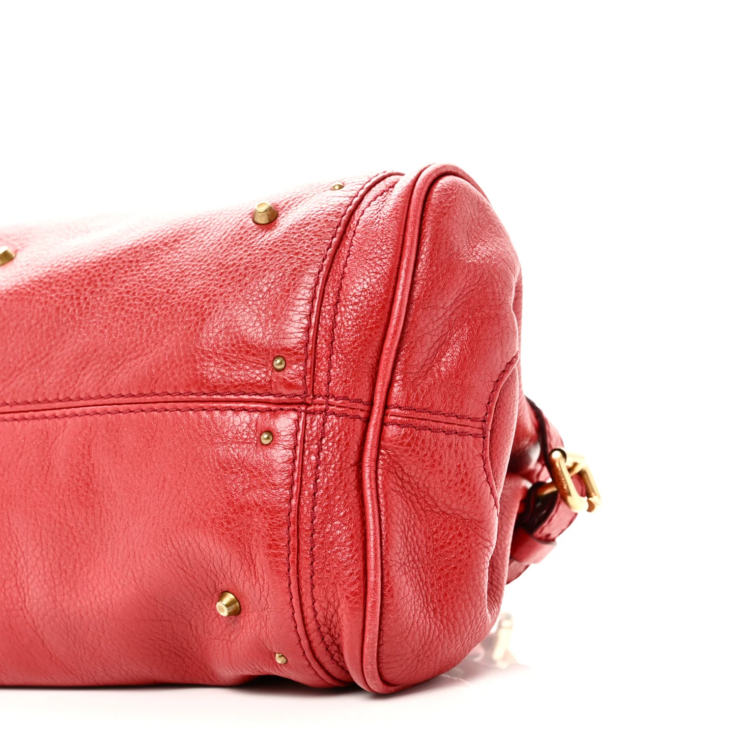 Calfskin Medium Paddington Satchel Red - Image 9