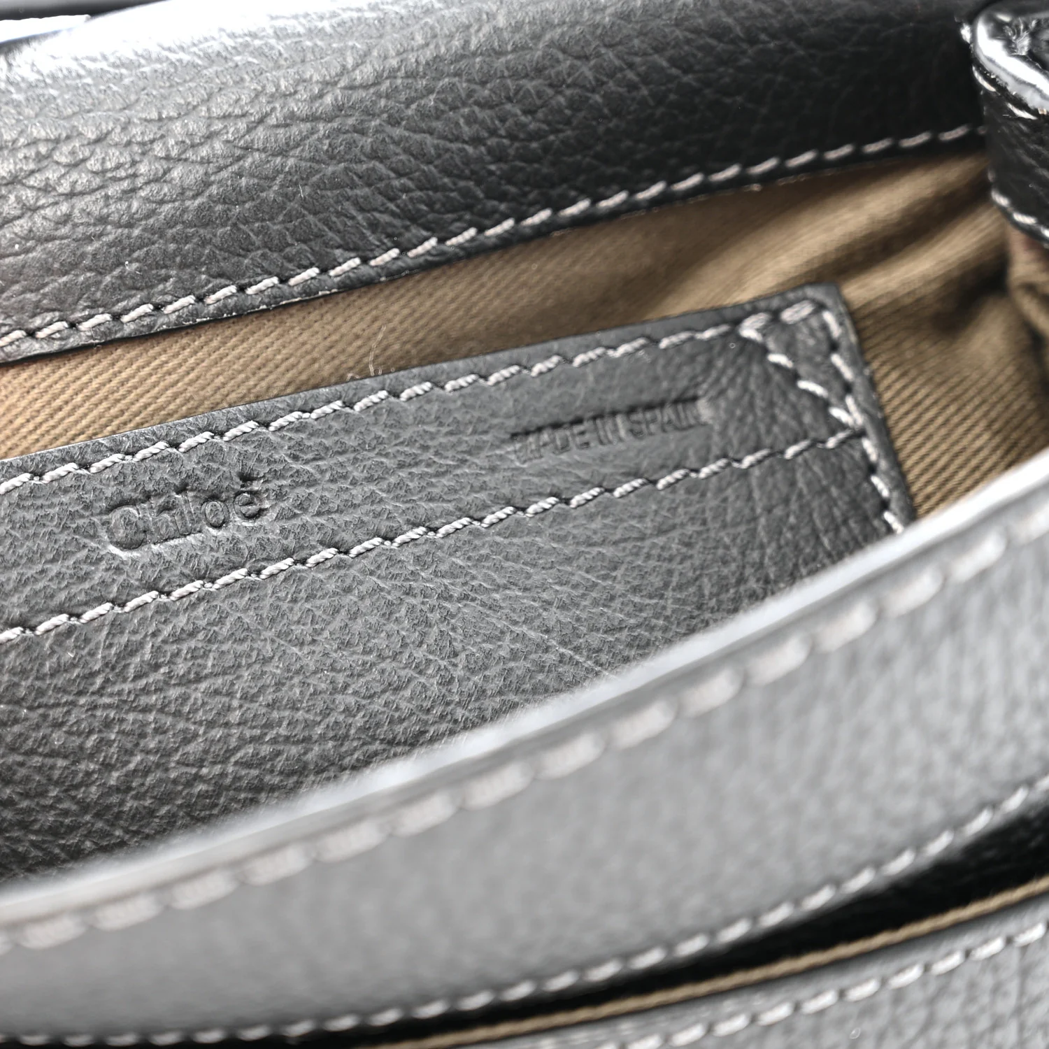 Calfskin Mini Marcie Round Crossbody Bag Black - Image 6