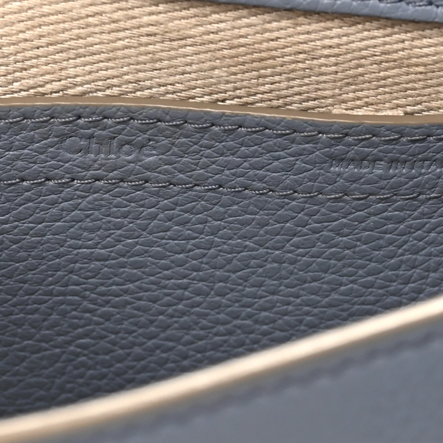 Calfskin Mini Marcie Round Crossbody Bag Cloudy Blue - Image 6