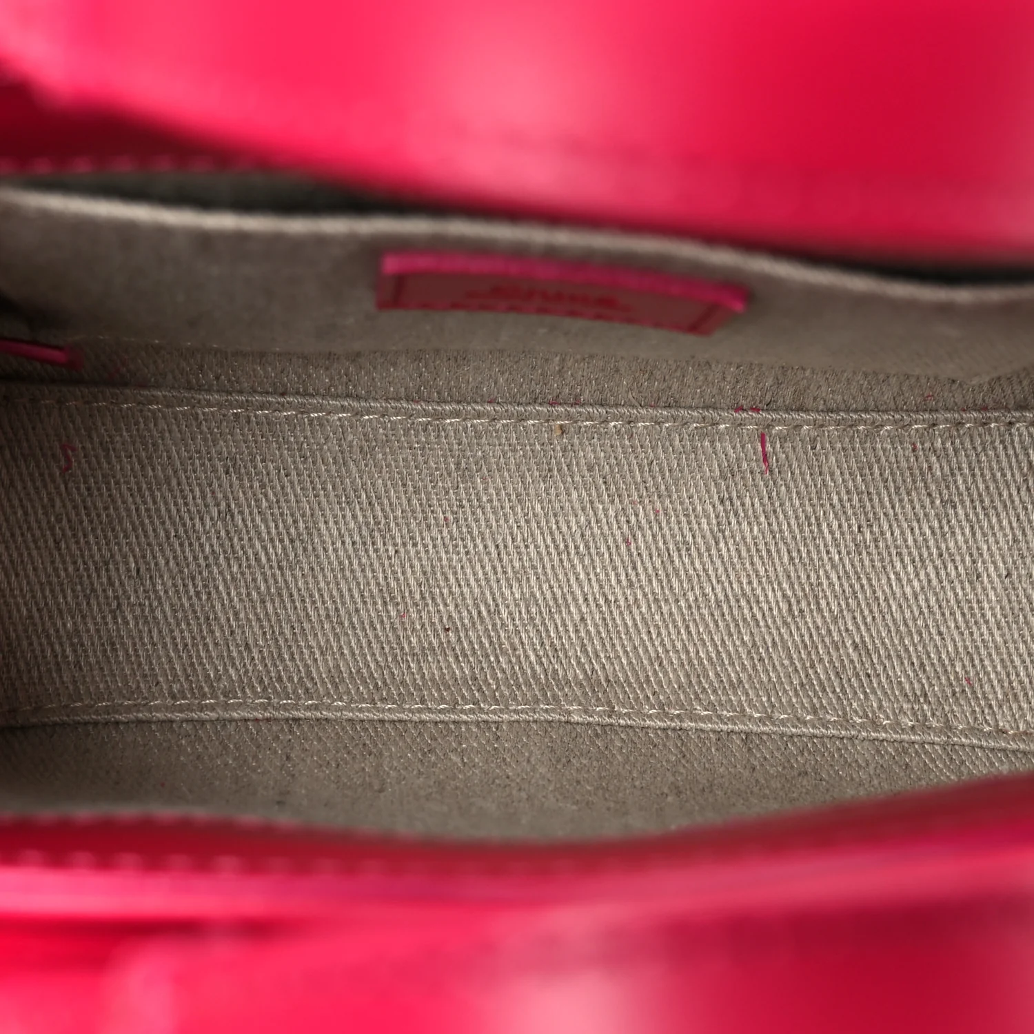 Calfskin Mini Woody Ribbon Tote Fizzy Pink - Image 5