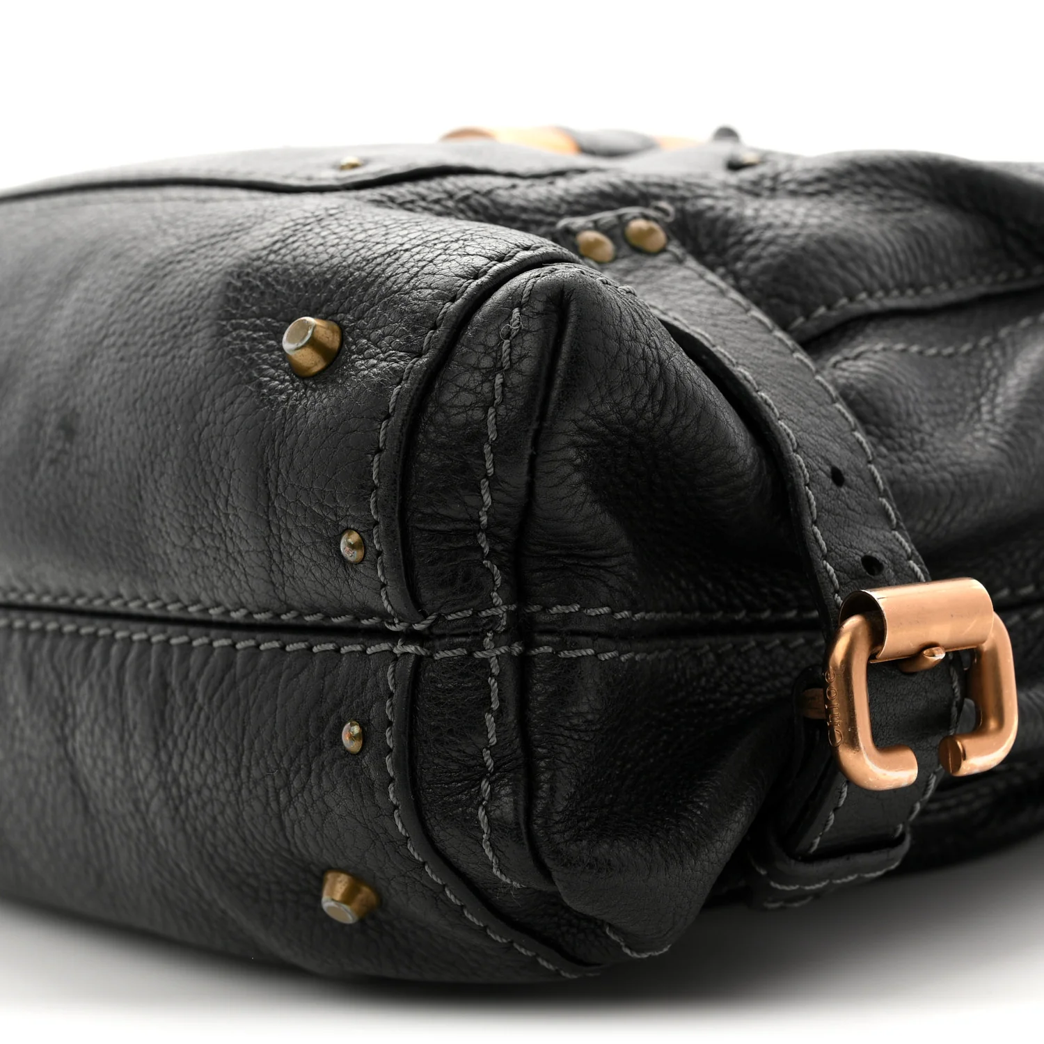 Calfskin Paddington Hobo Black - Image 9