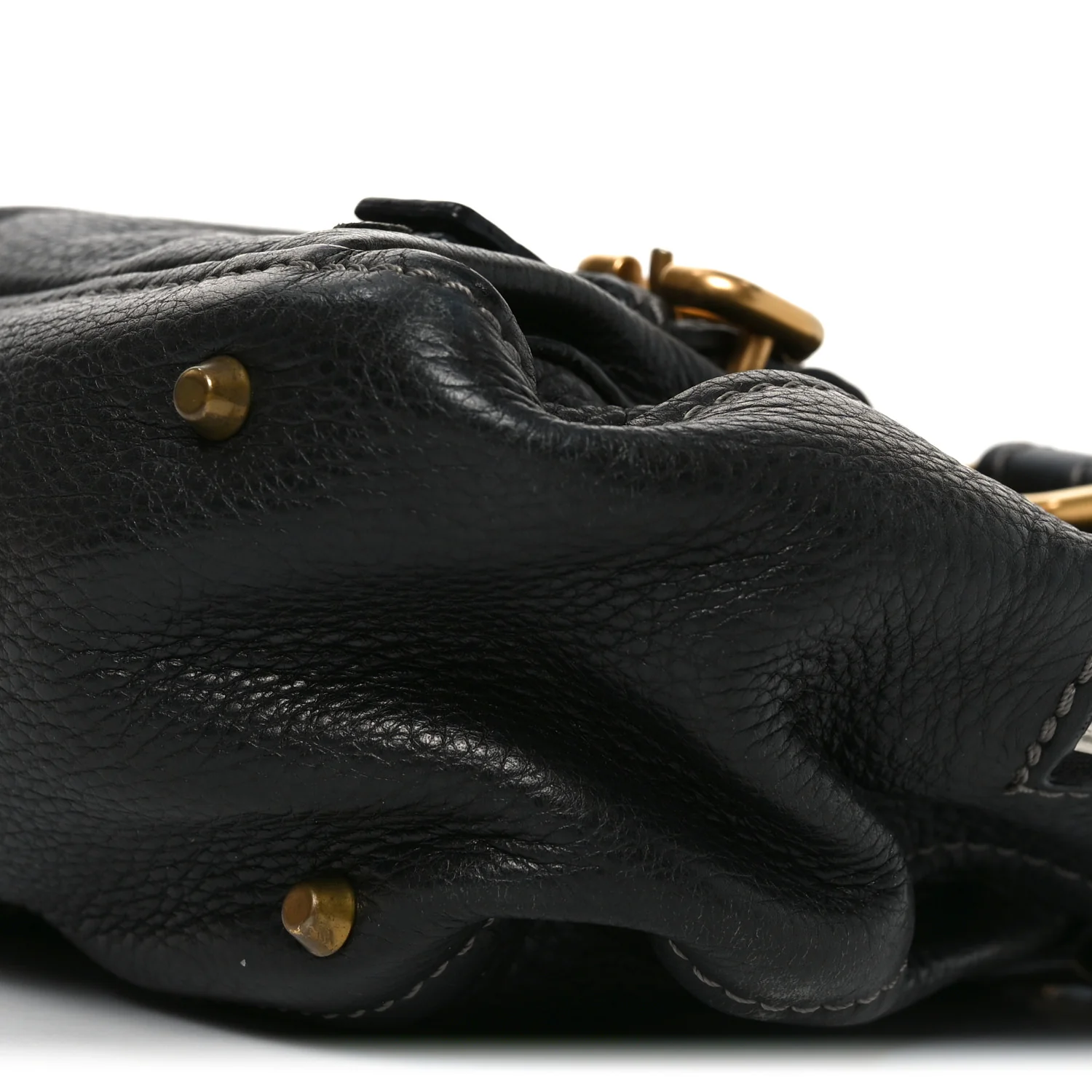 Calfskin Paddington Small Shoulder Bag Black - Image 10
