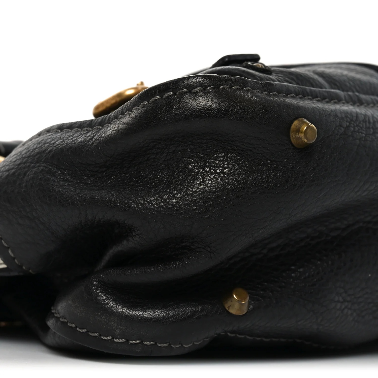 Calfskin Paddington Small Shoulder Bag Black - Image 9