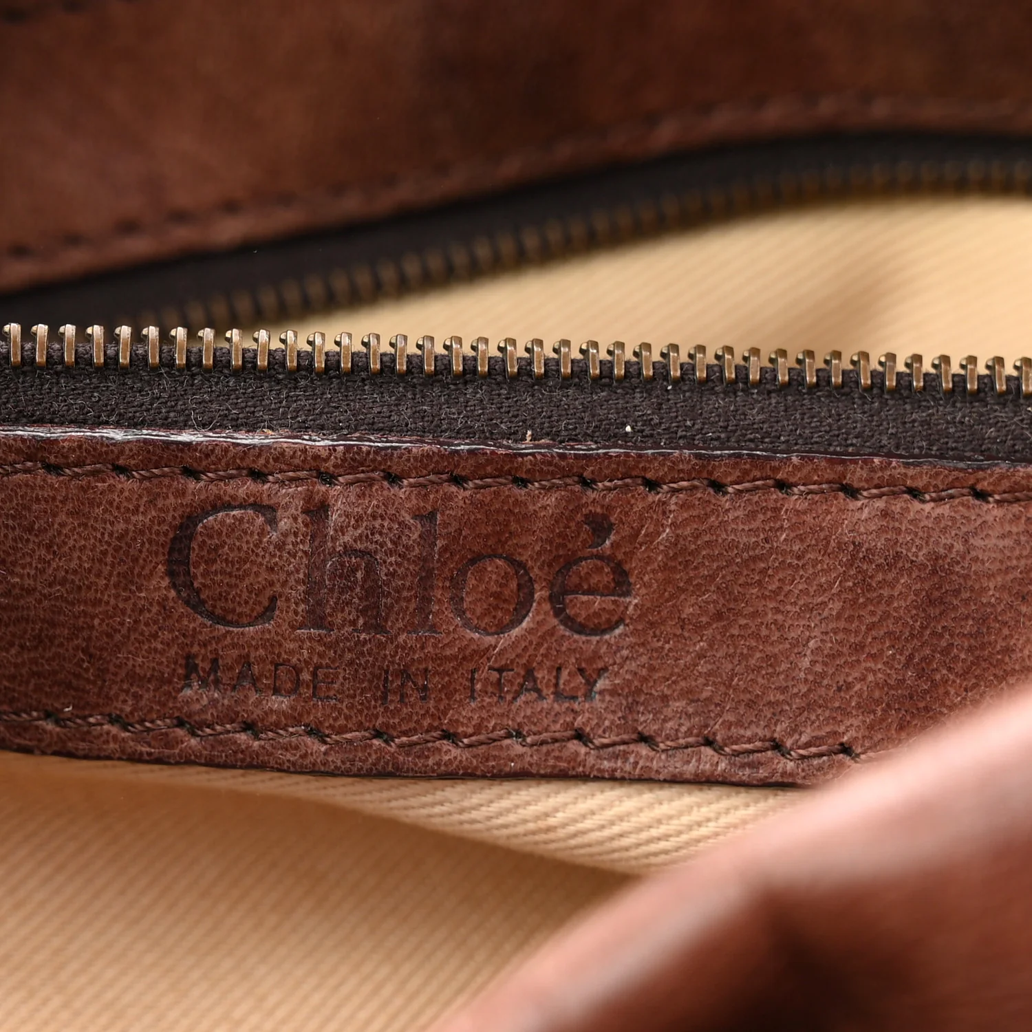 Calfskin Silverado Shoulder Bag Chocolate - Image 6