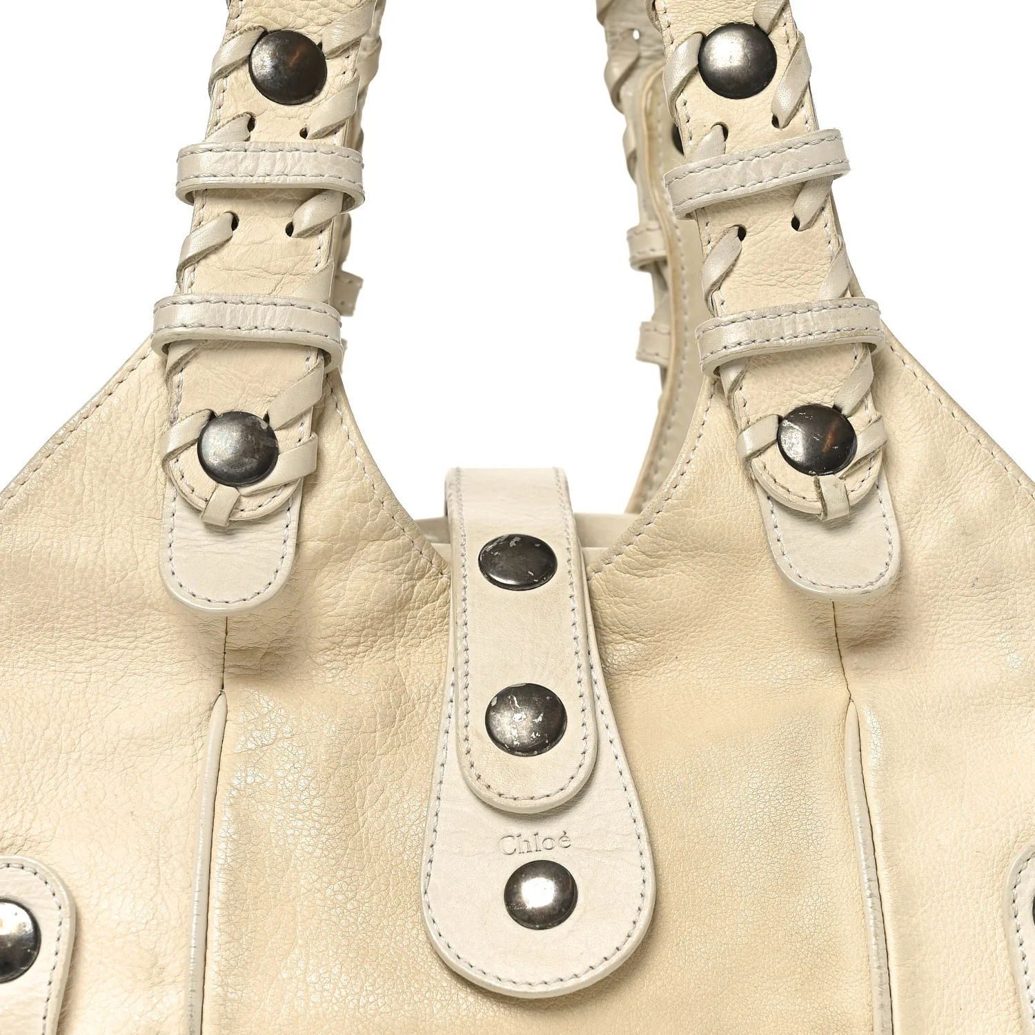 Calfskin Silverado Shoulder Bag Ivory - Image 7
