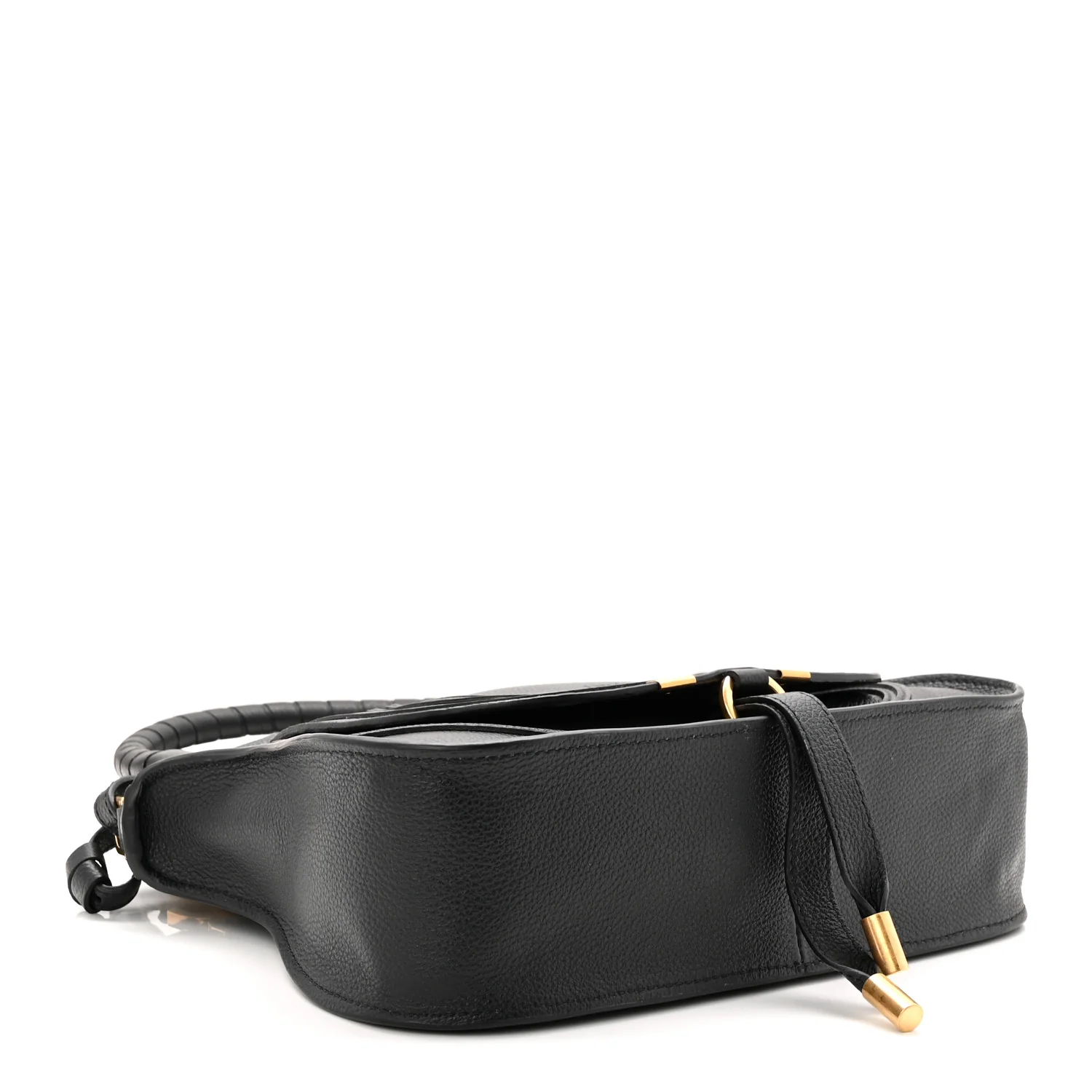 Calfskin Small Marcie Satchel Black - Image 4