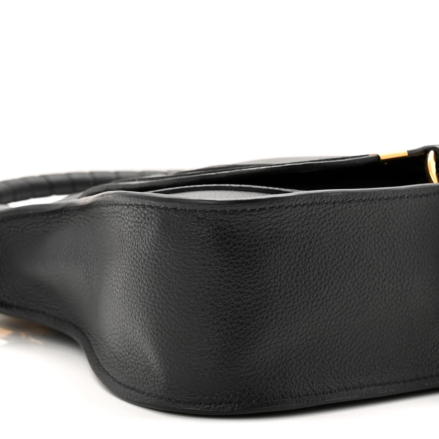 Calfskin Small Marcie Satchel Black - Image 9