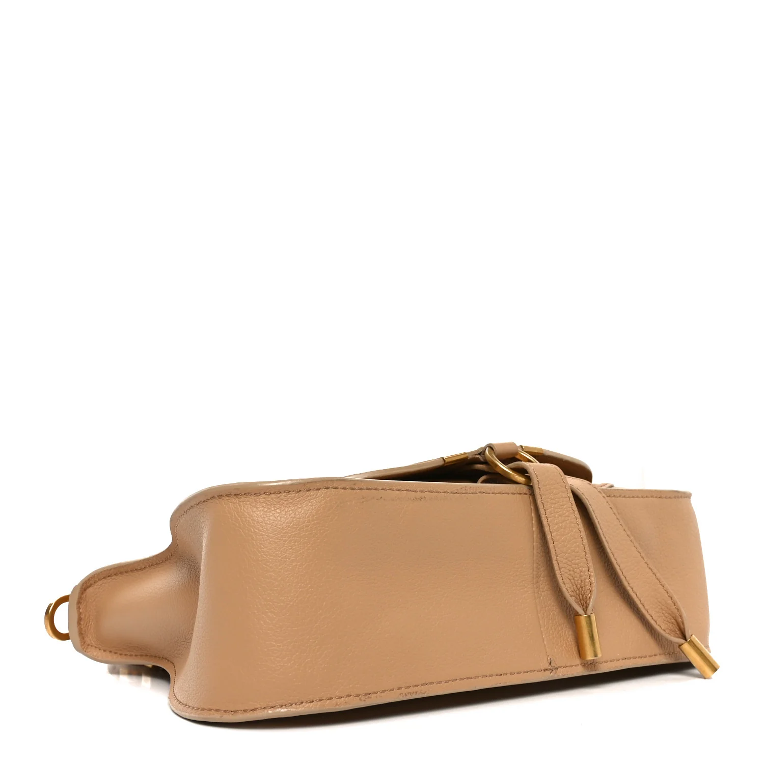 Calfskin Small Marcie Satchel Milky Brown - Image 4
